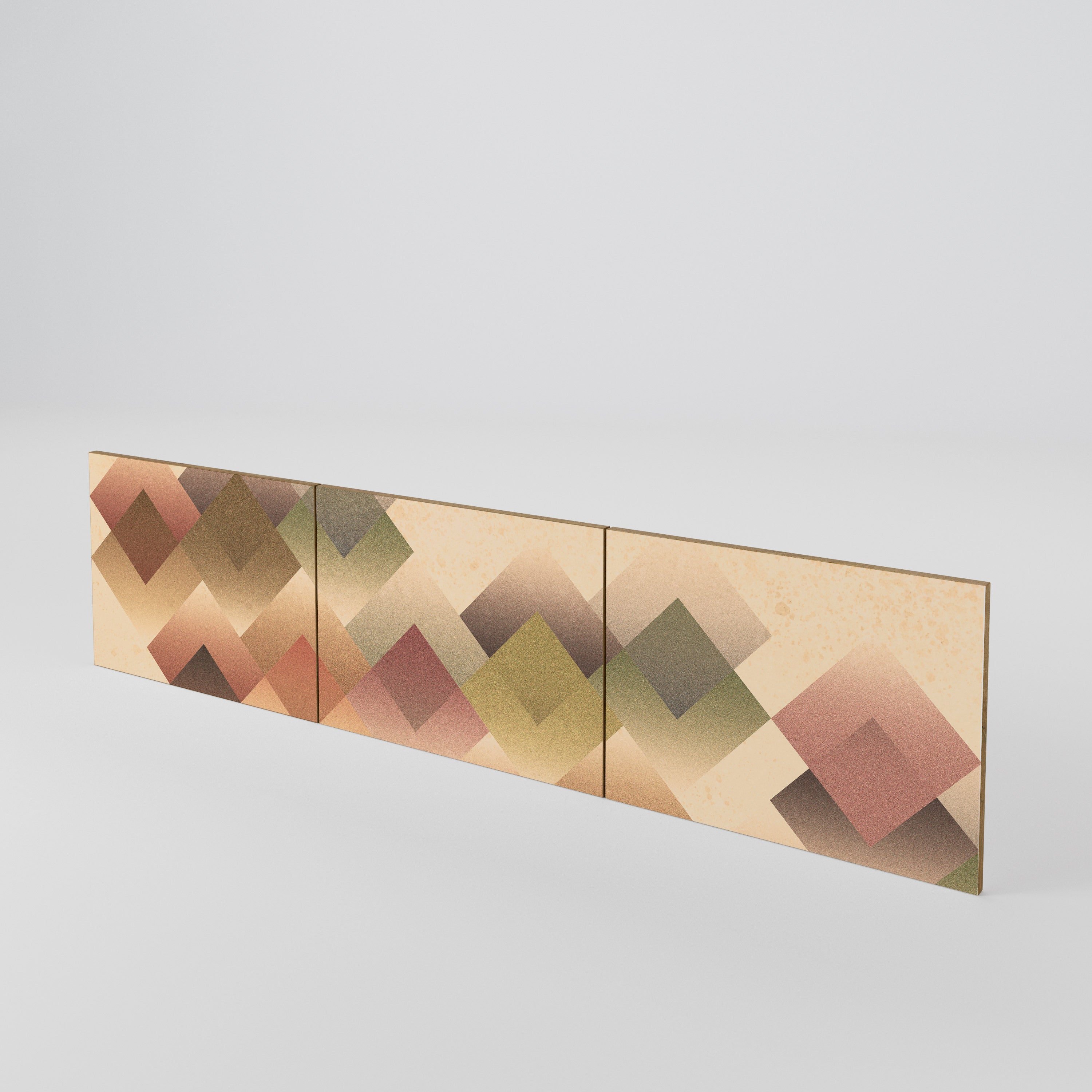 GEOMETRIC FUSION Juego de 3 puertas para mueble de TV