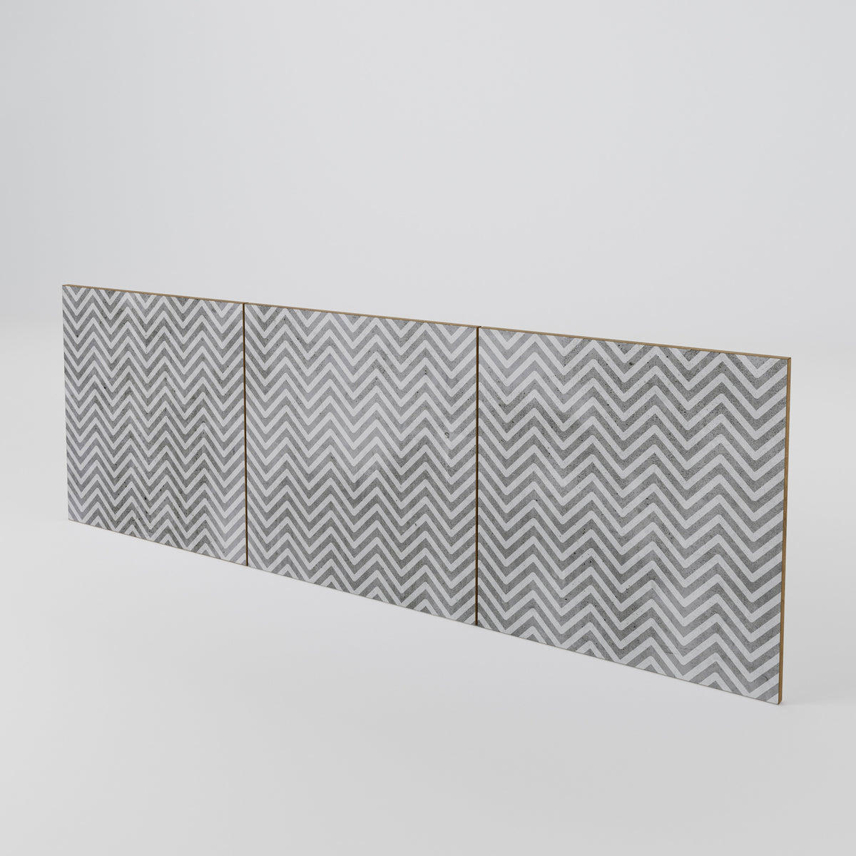 CONCRETE ZIG ZAG Juego de 3 puertas para aparador
