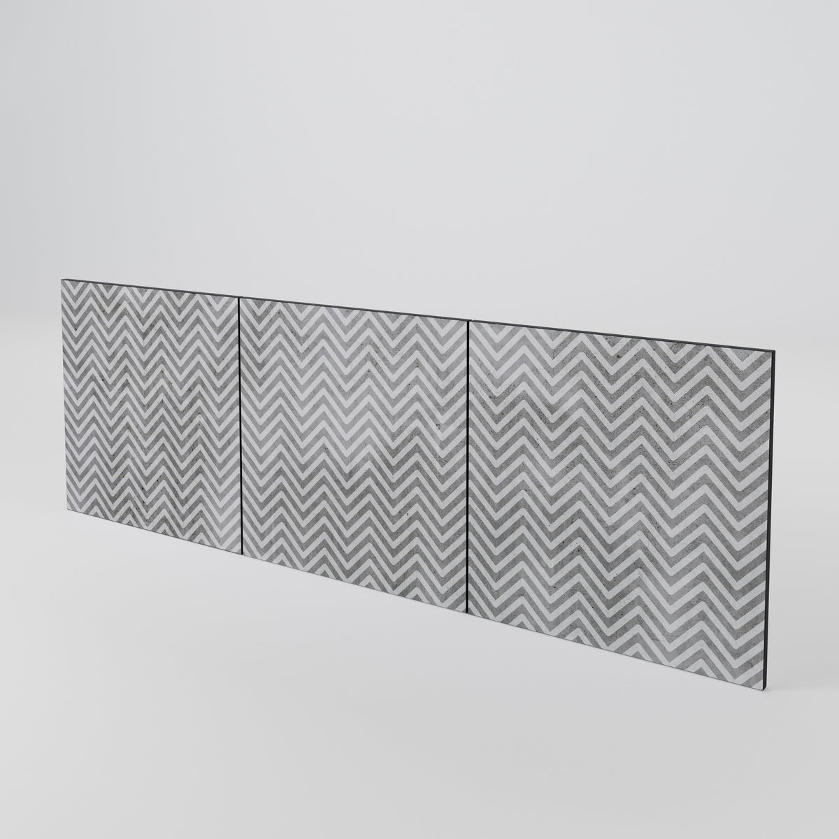 CONCRETE ZIG ZAG Juego de 3 puertas para aparador