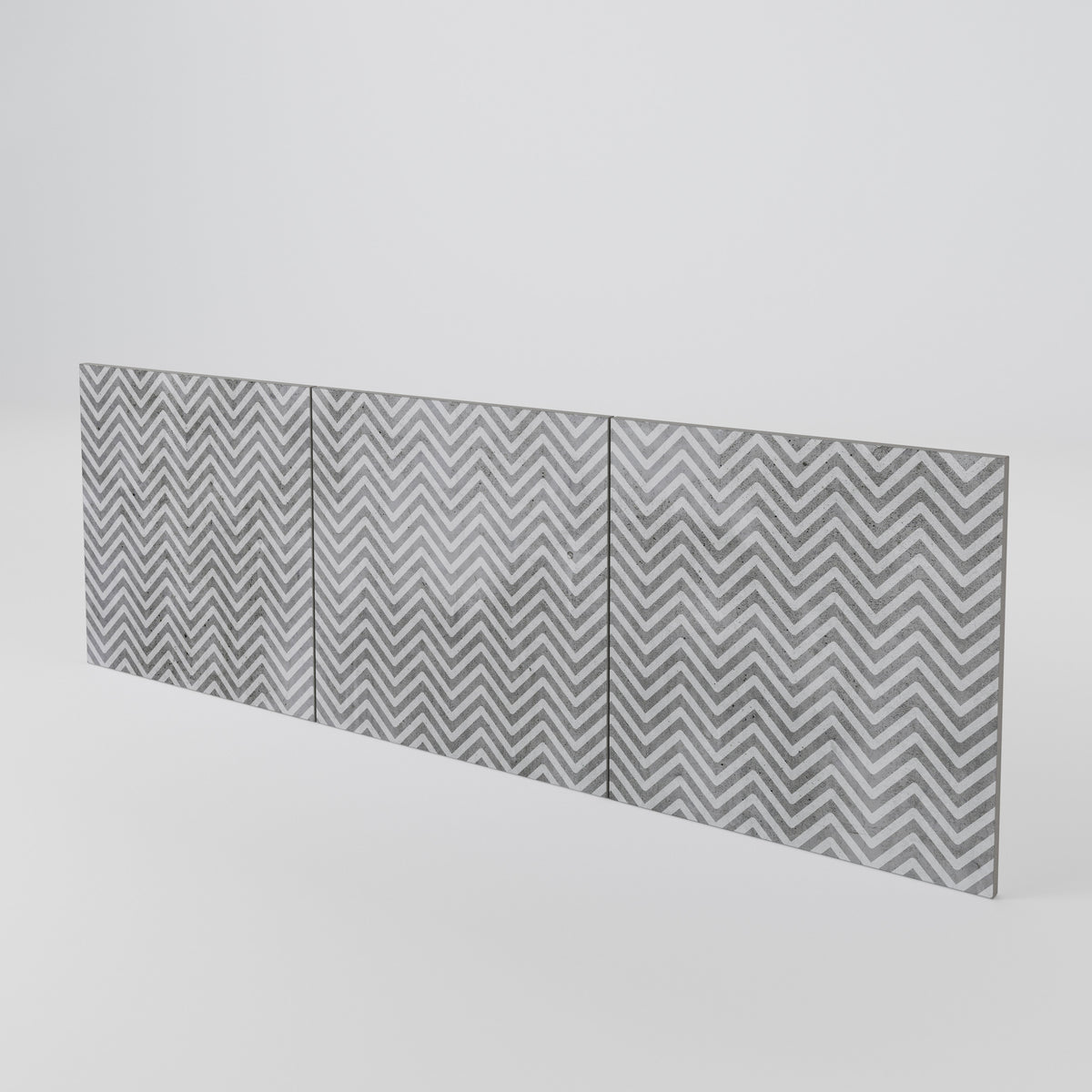 CONCRETE ZIG ZAG Juego de 3 puertas para aparador