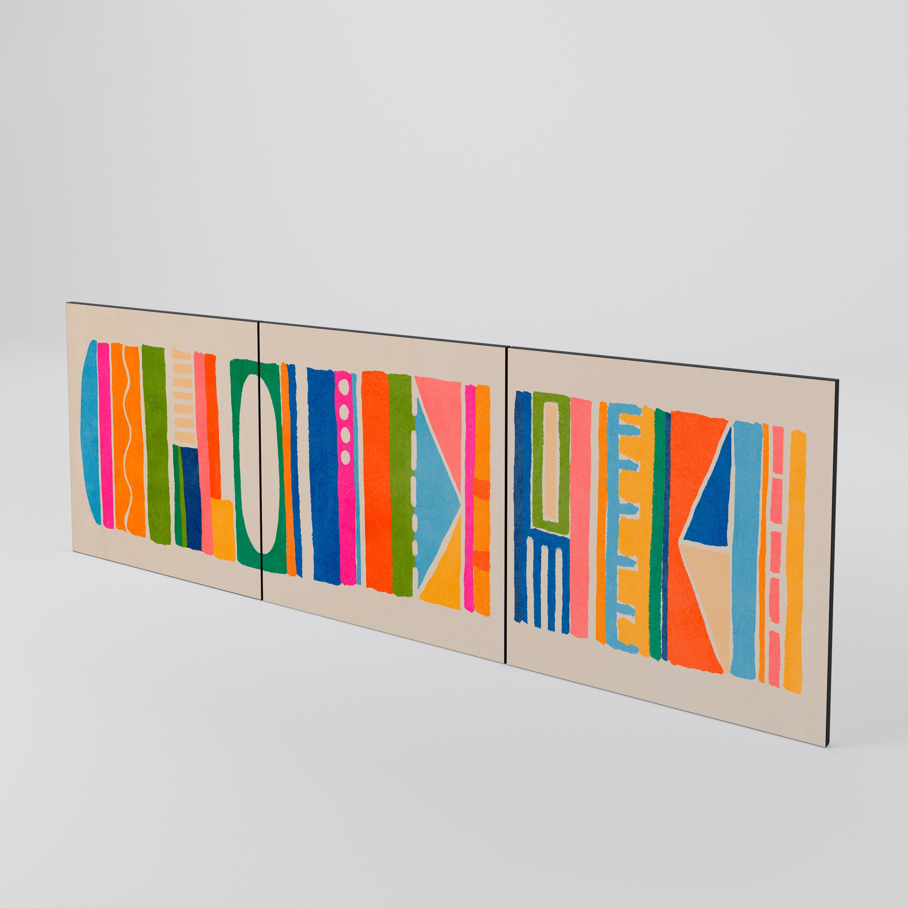 GEOMETRIC SHINE Juego de 3 puertas para aparador