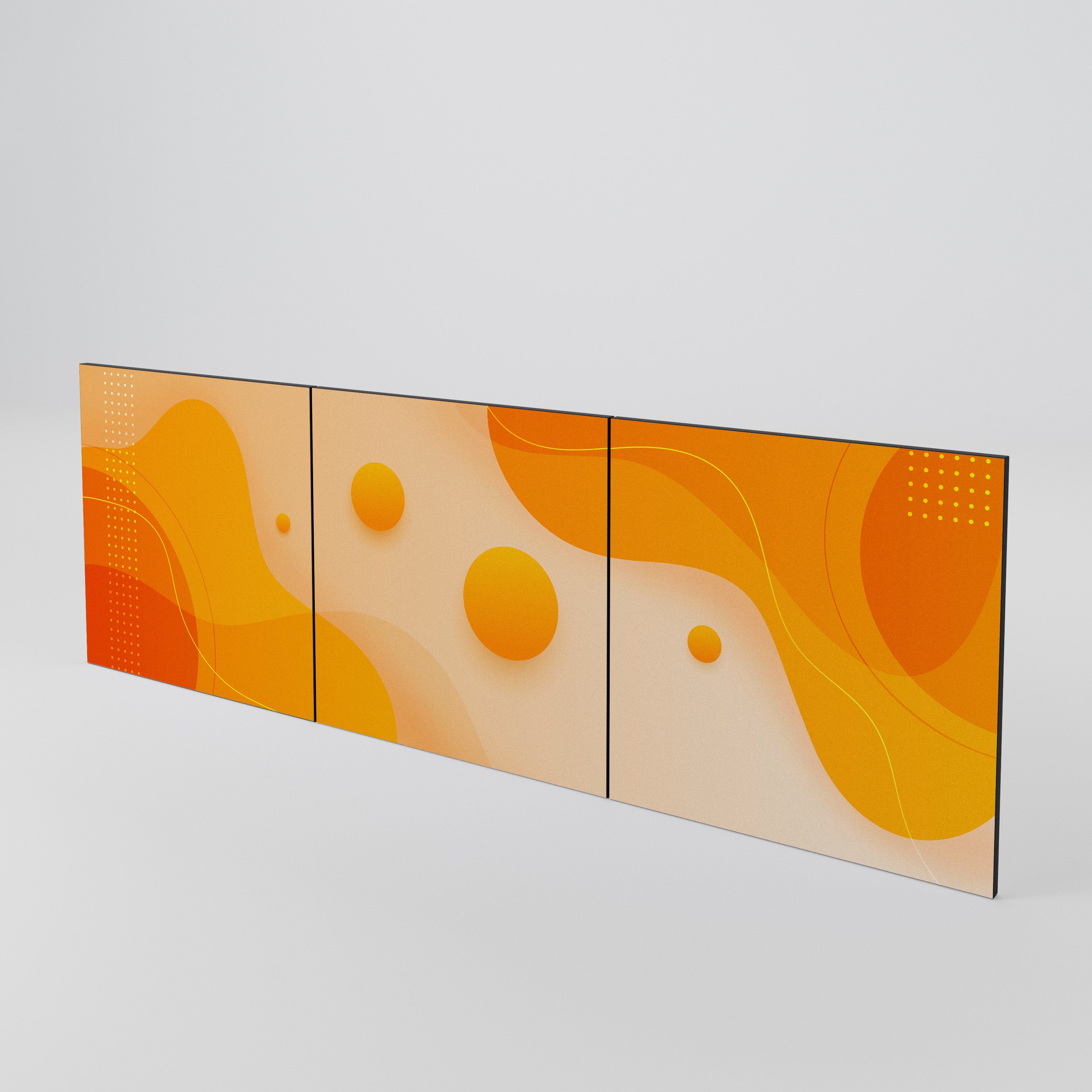 ORANGE ARRANGEMENT Juego de 3 puertas para aparador