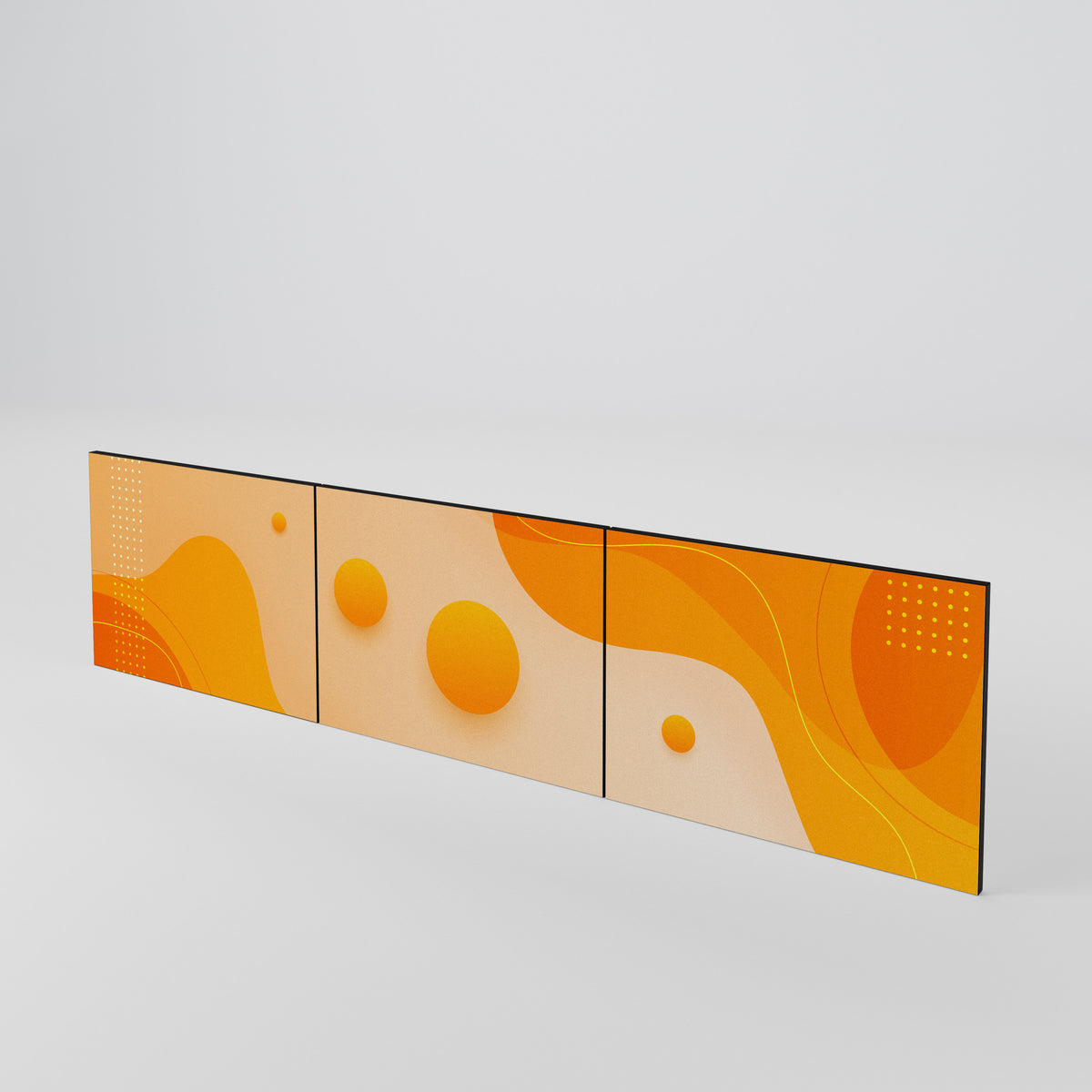 ORANGE ARRANGEMENT Juego de 3 puertas para mueble de TV