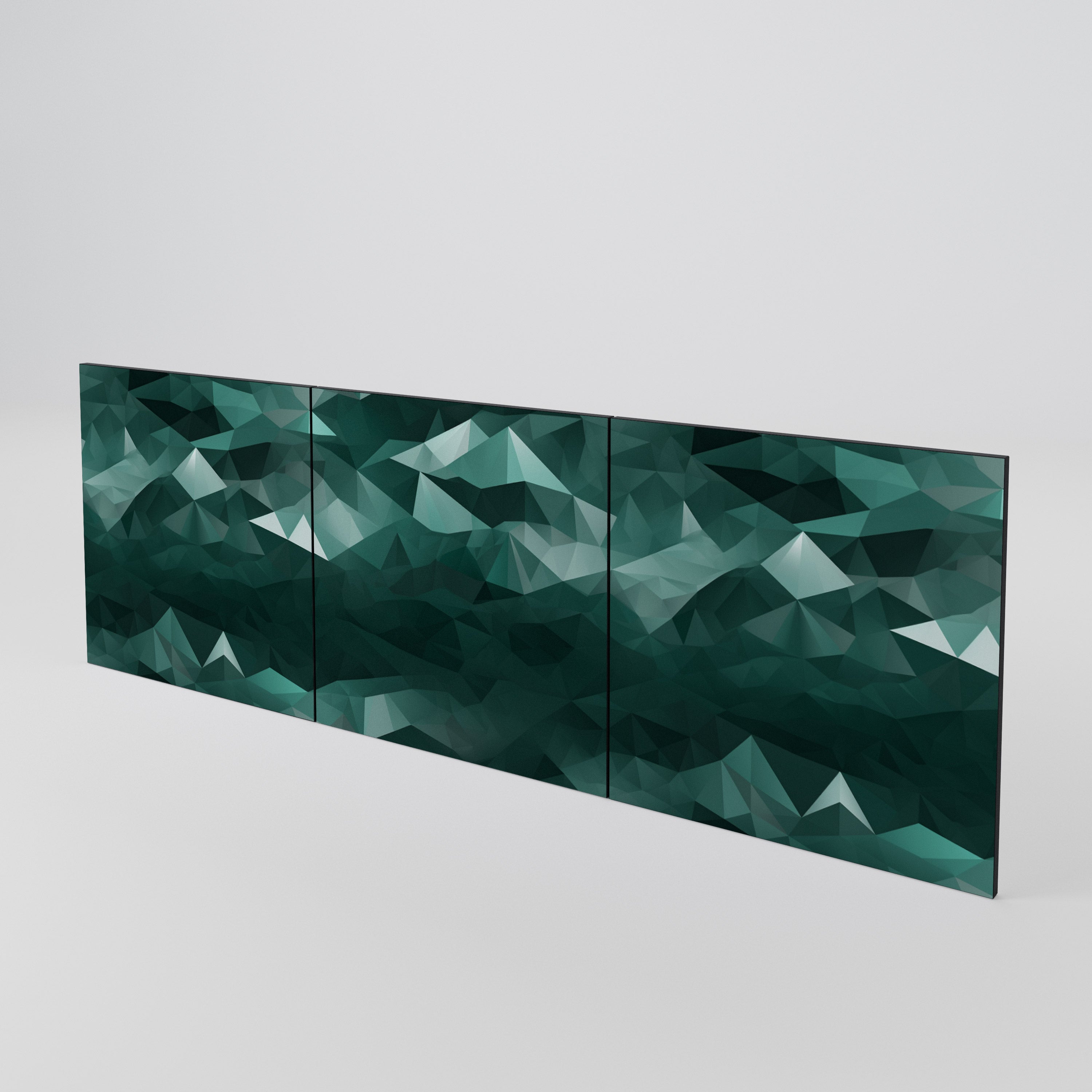 POLYGONAL FLOATING Juego de 3 puertas para aparador