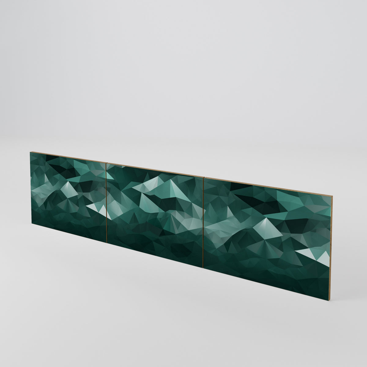 POLYGONAL FLOATING Juego de 3 puertas para mueble de TV