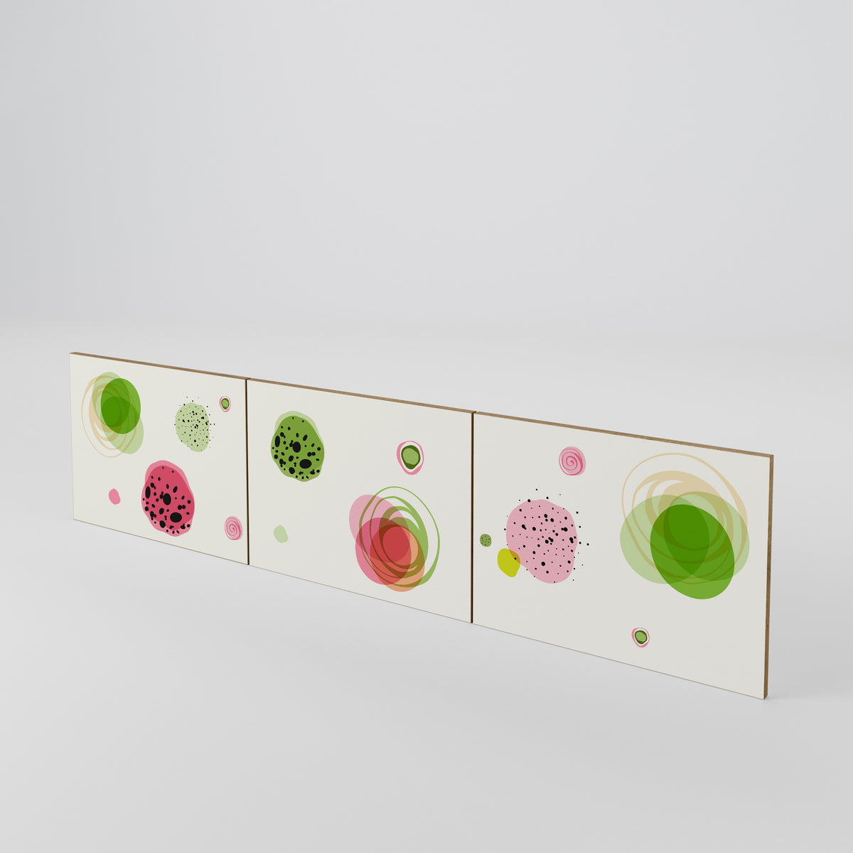 COLORFUL COSMOS Juego de 3 puertas para mueble de TV
