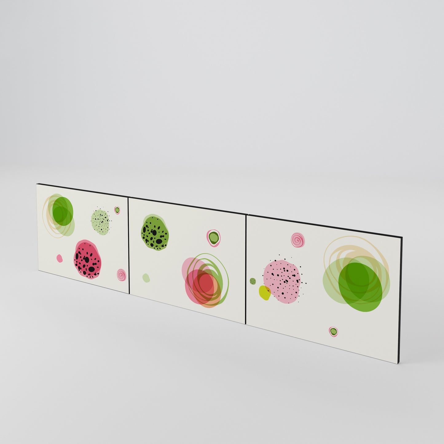 COLORFUL COSMOS Juego de 3 puertas para mueble de TV