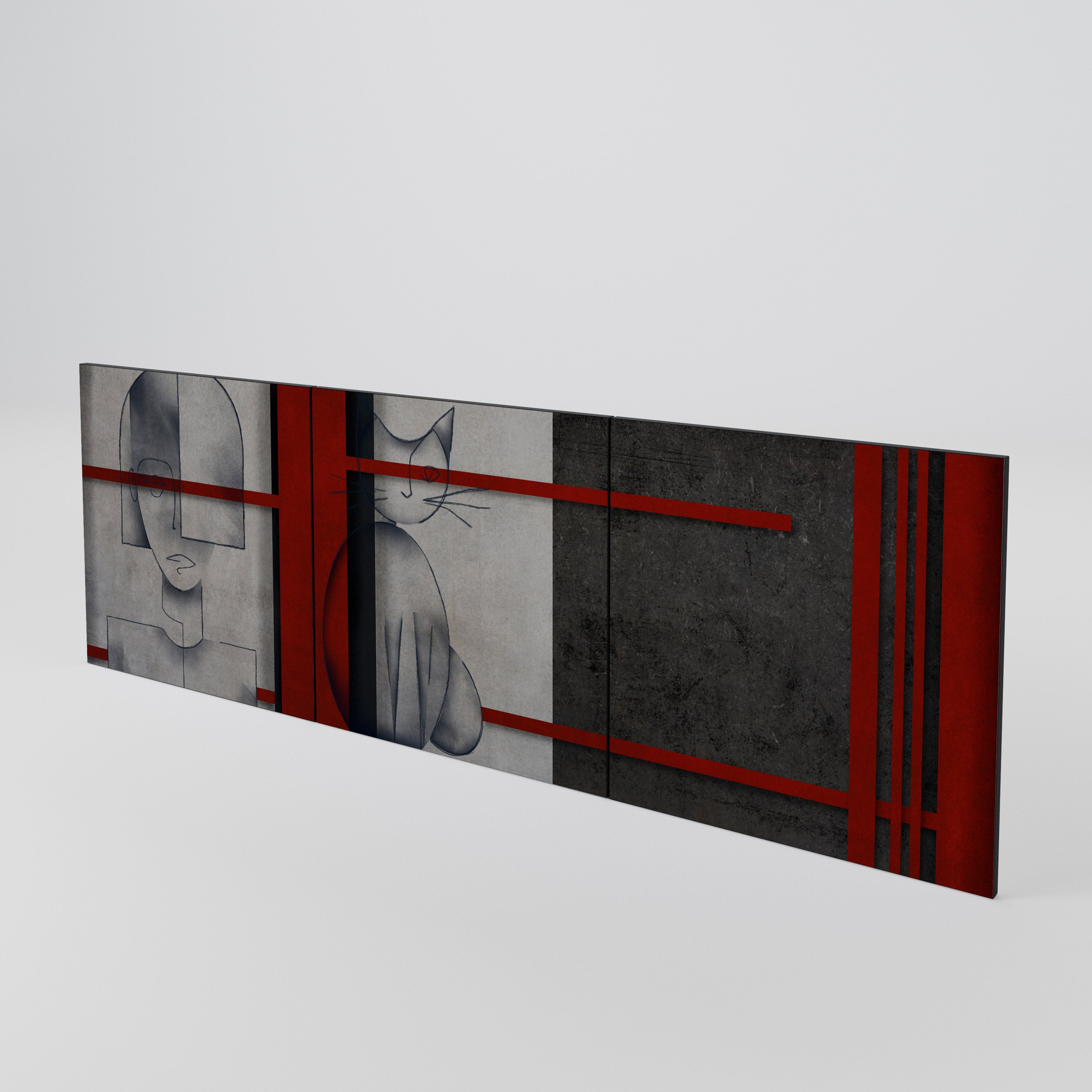 GRAY FIGURES Juego de 3 puertas para aparador