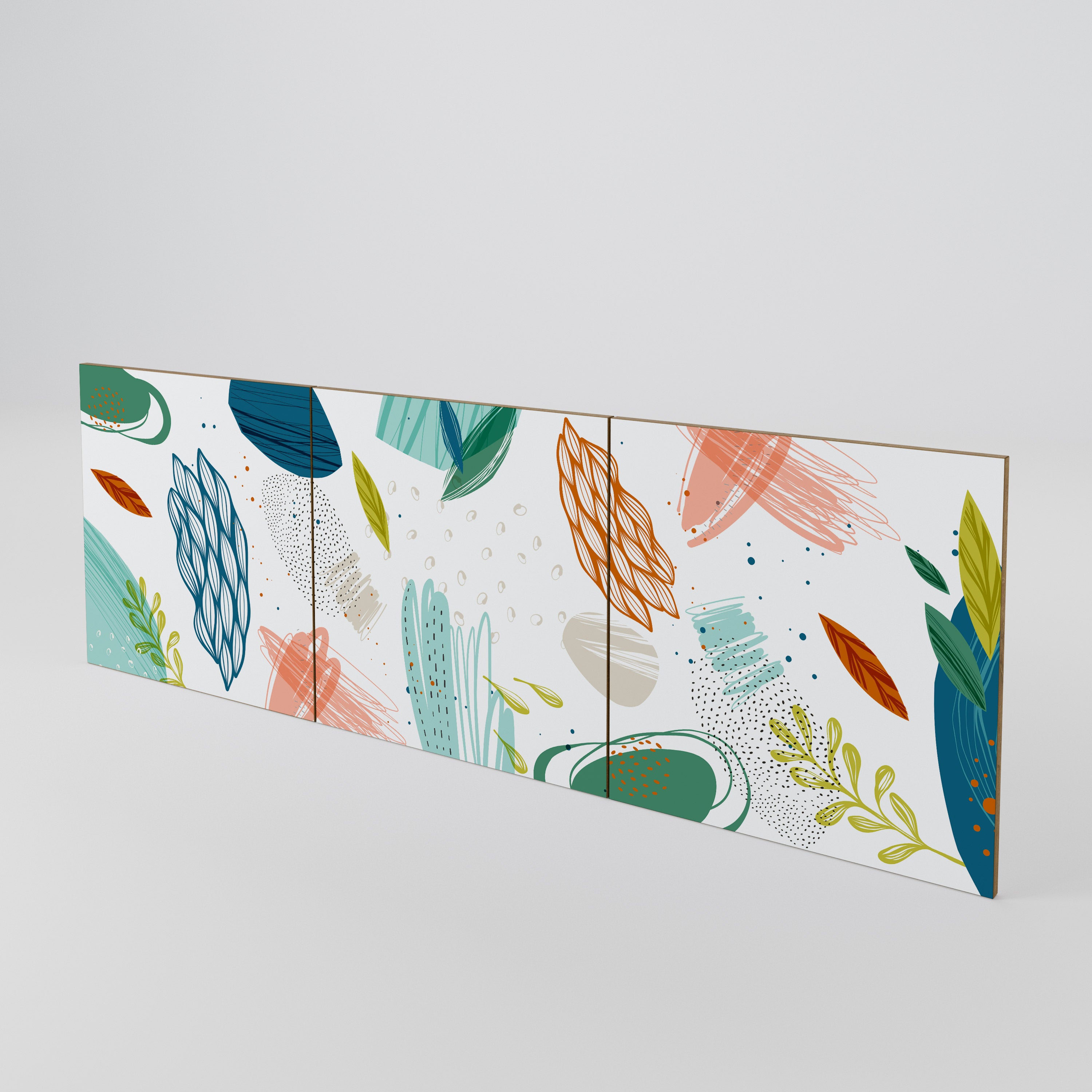 BOTANICAL HURRICANE Juego de 3 puertas para aparador