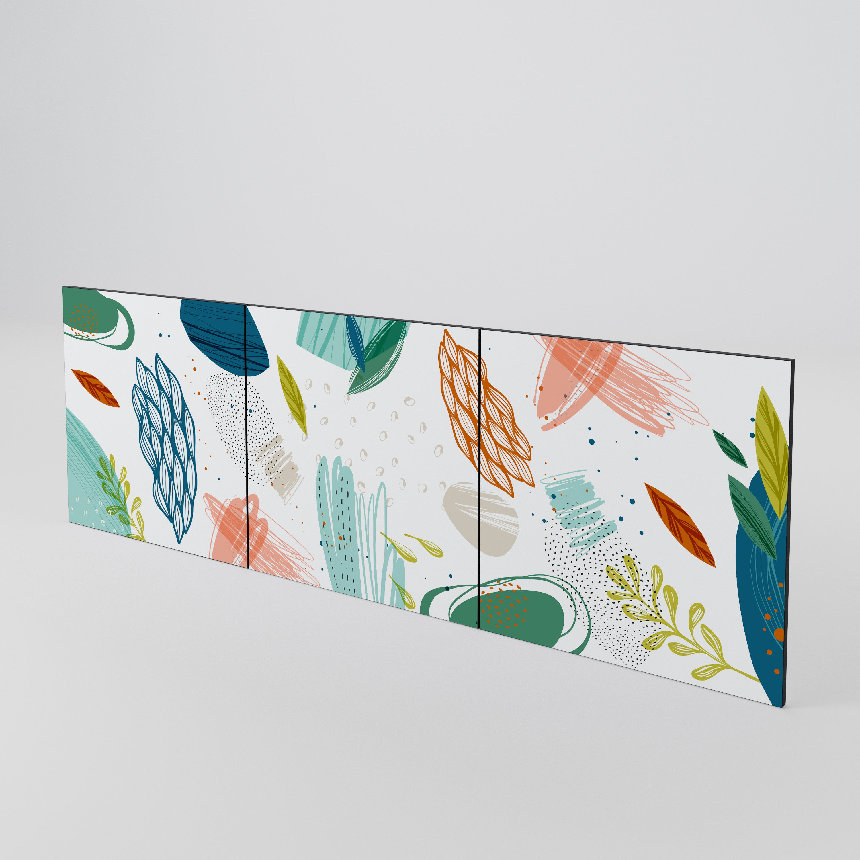 BOTANICAL HURRICANE Juego de 3 puertas para aparador