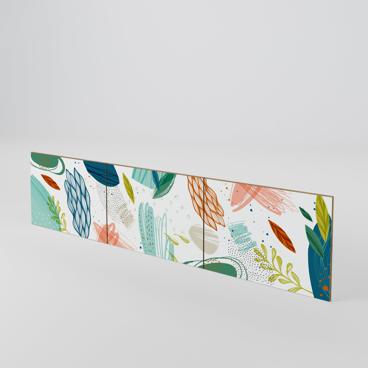 BOTANICAL HURRICANE Juego de 3 puertas para mueble de TV