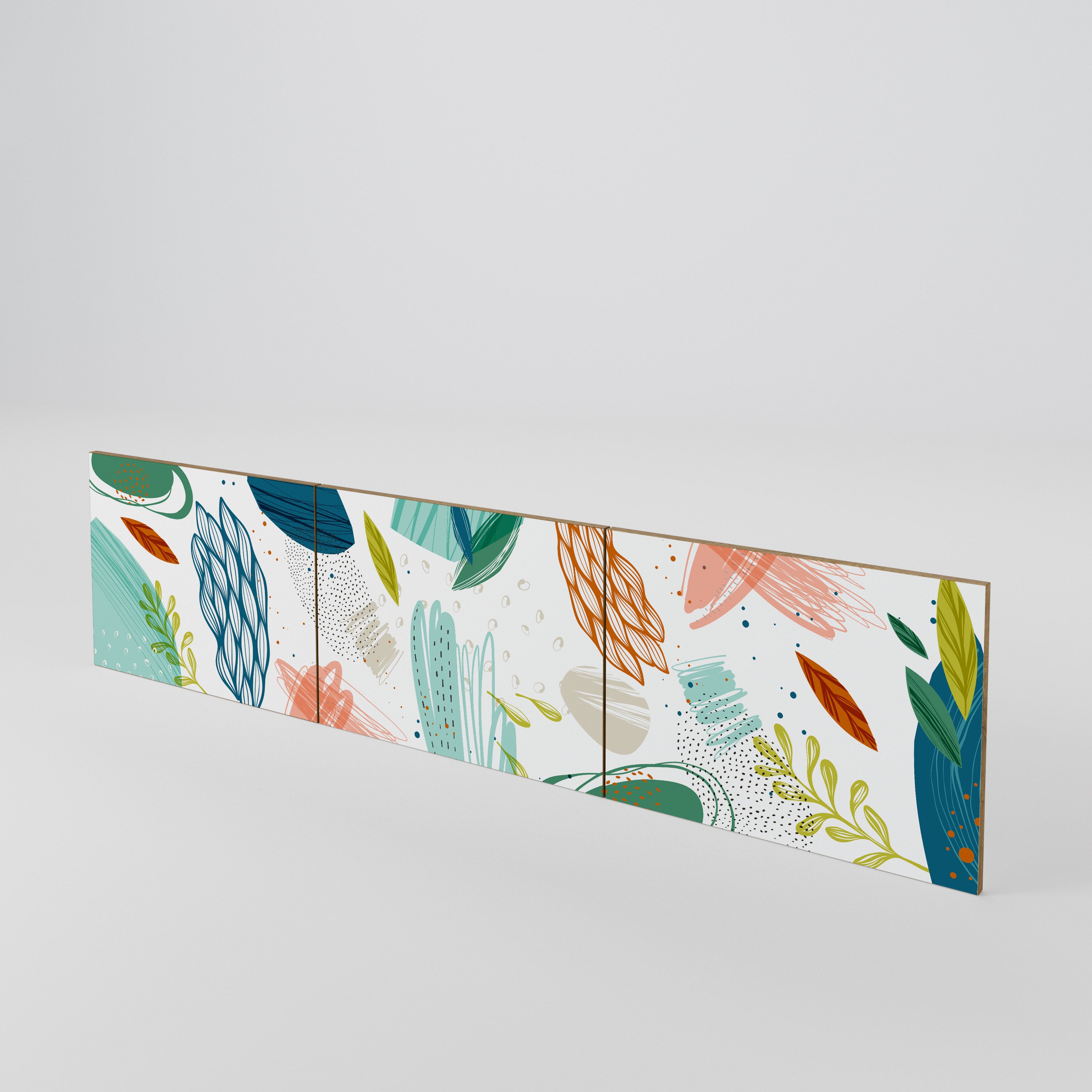 BOTANICAL HURRICANE Juego de 3 puertas para mueble de TV