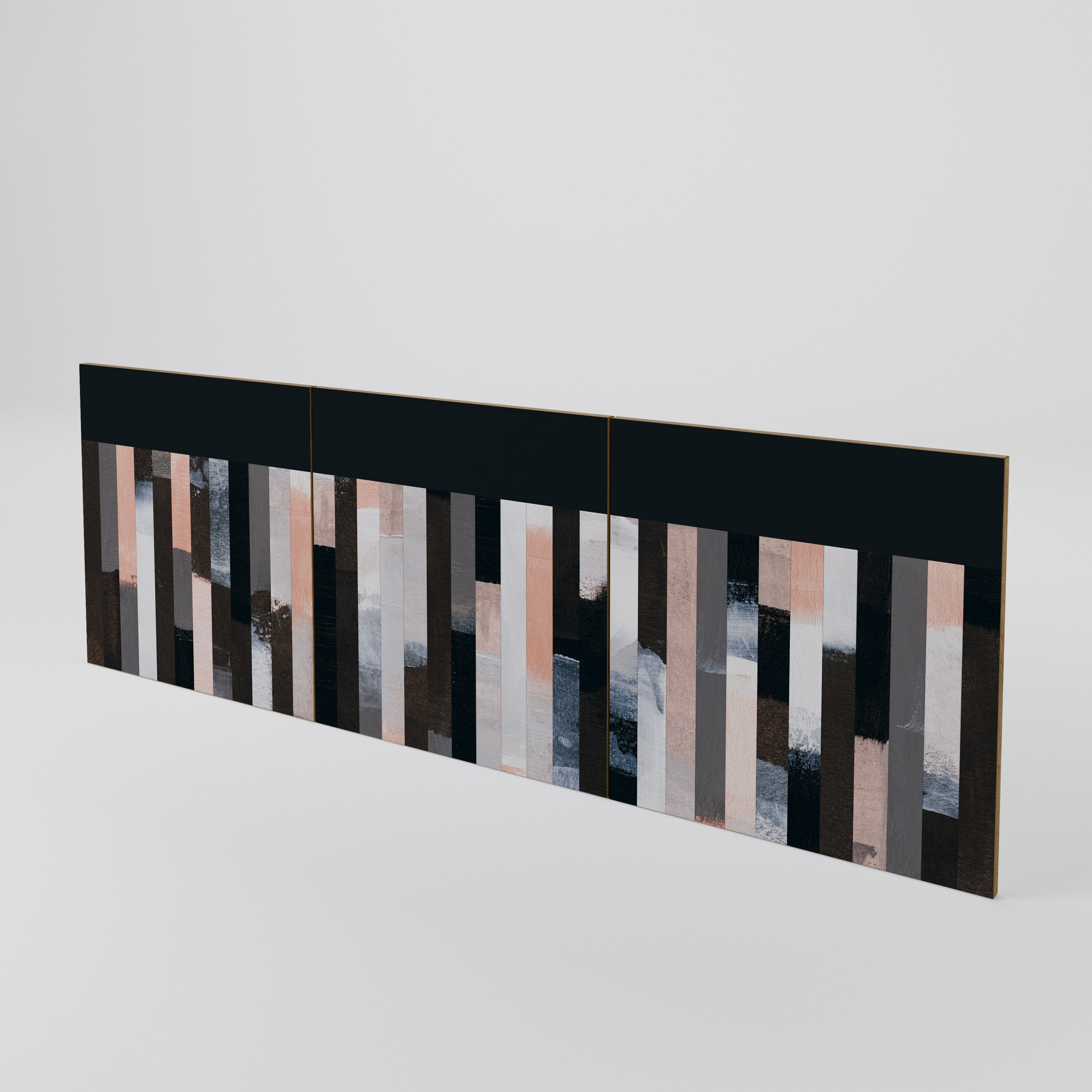 COLLAGE OF RECTANGLES Juego de 3 puertas para aparador