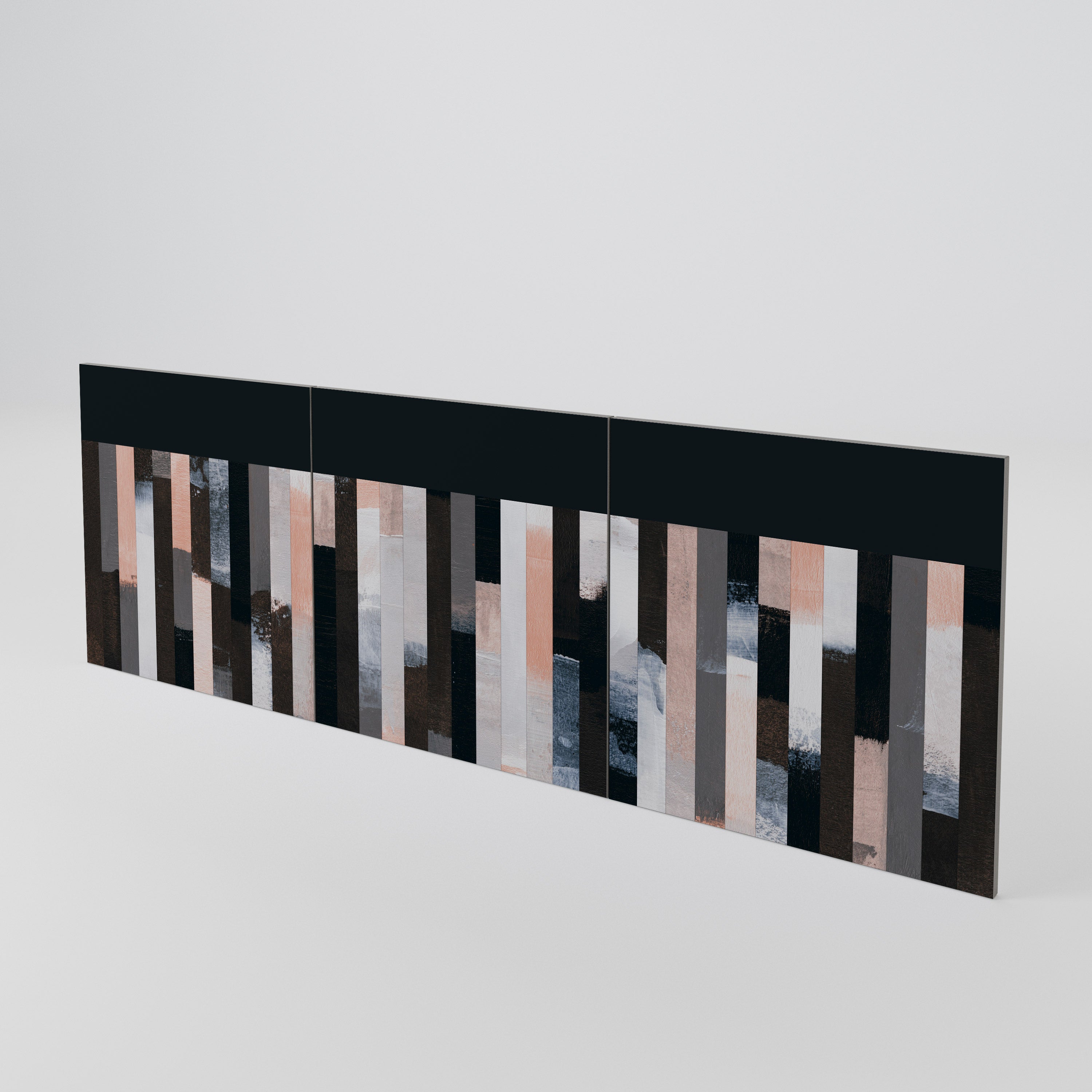 COLLAGE OF RECTANGLES Juego de 3 puertas para aparador