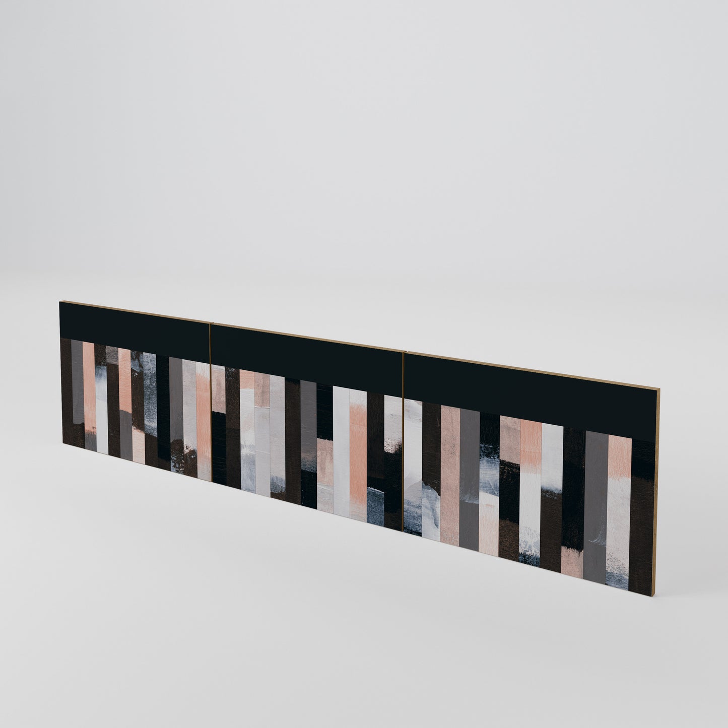 COLLAGE OF RECTANGLES Juego de 3 puertas para mueble de TV