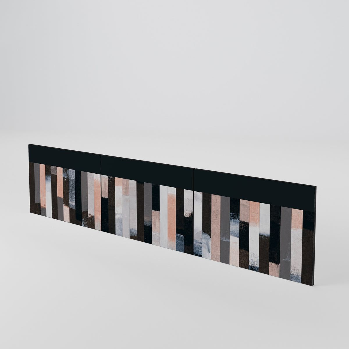 COLLAGE OF RECTANGLES Juego de 3 puertas para mueble de TV