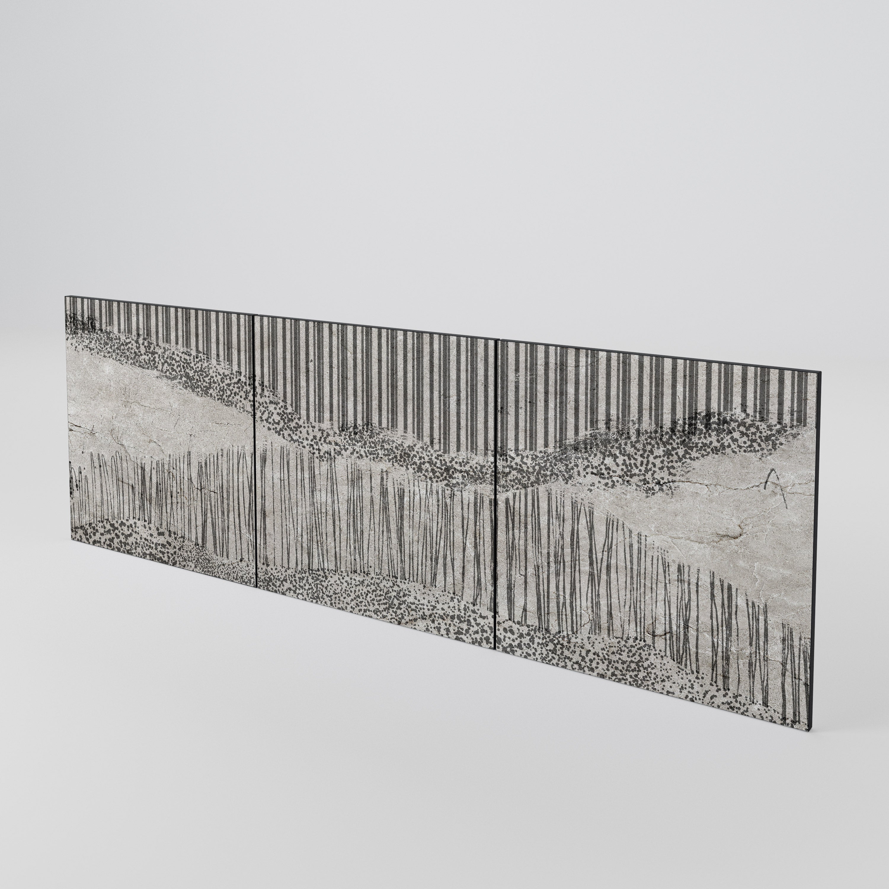 GRAIN LINES Juego de 3 puertas para aparador