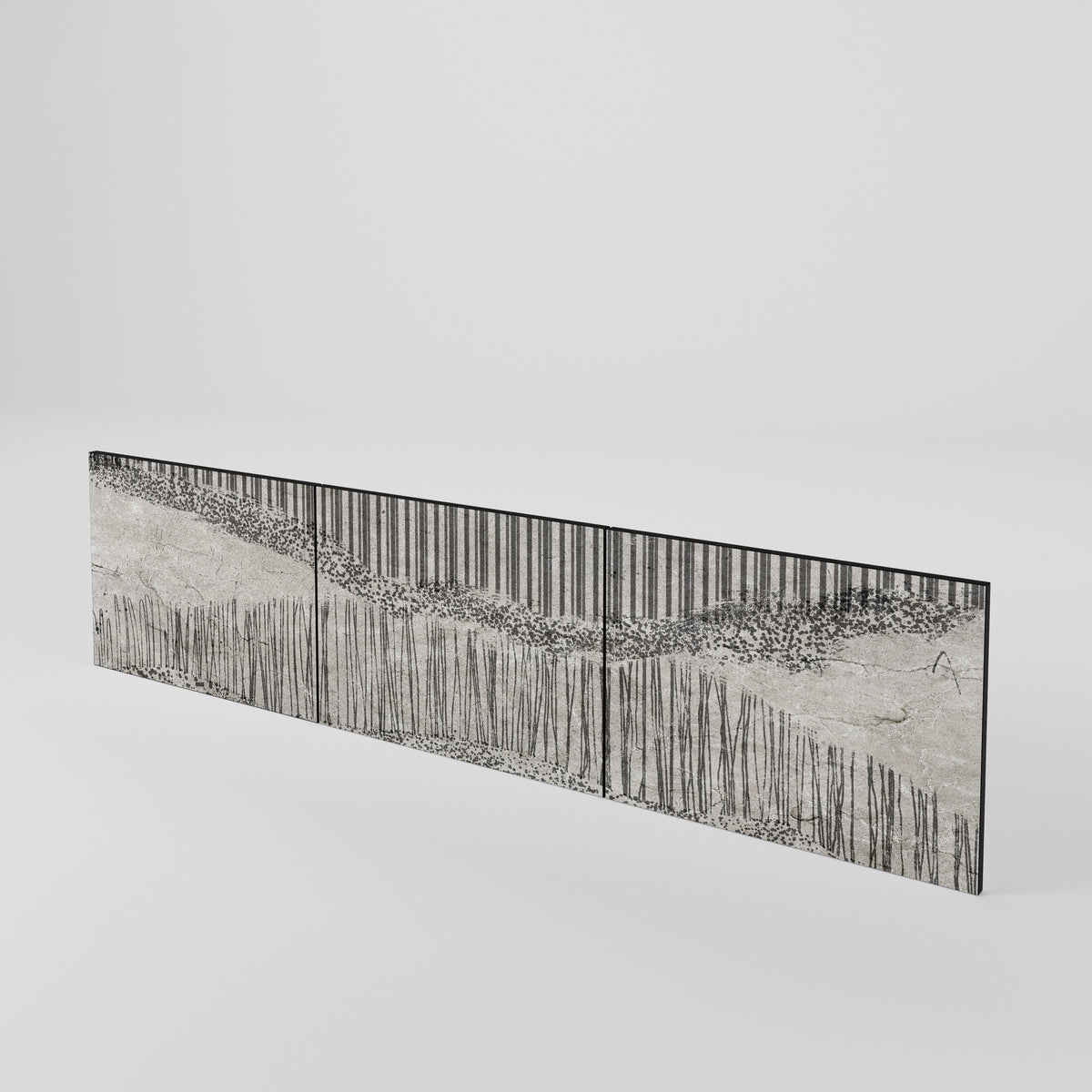 GRAIN LINES Juego de 3 puertas para mueble de TV