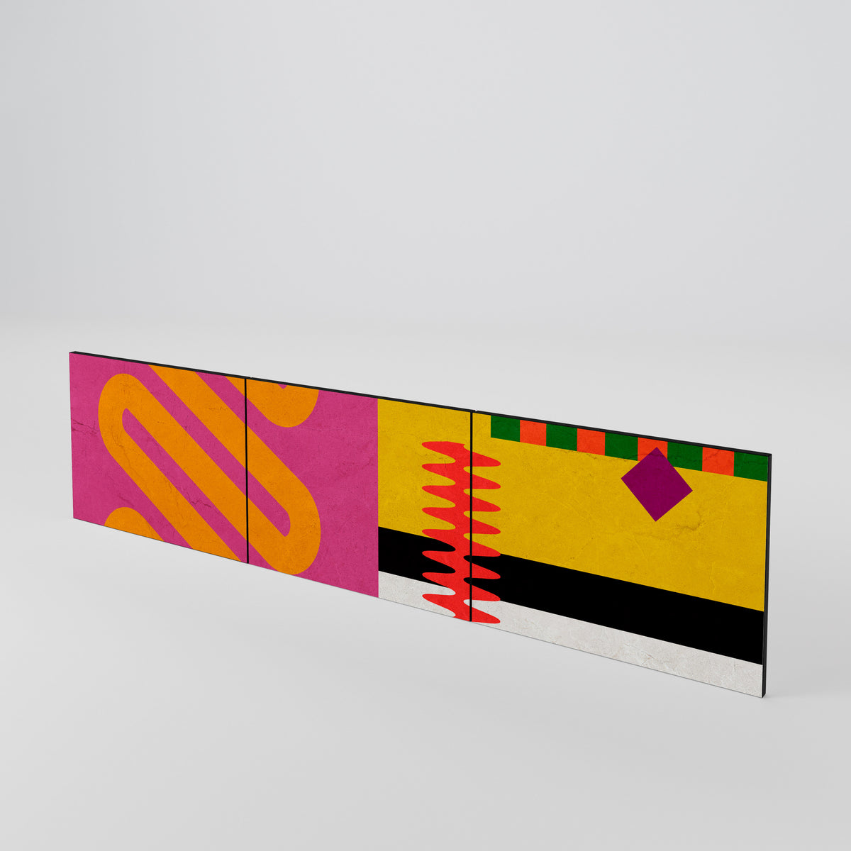 VIVID ART Juego de 3 puertas para mueble de TV