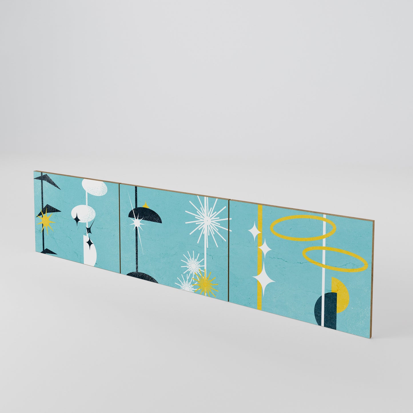 PATHS TO HAPPINESS Juego de 3 puertas para mueble de TV