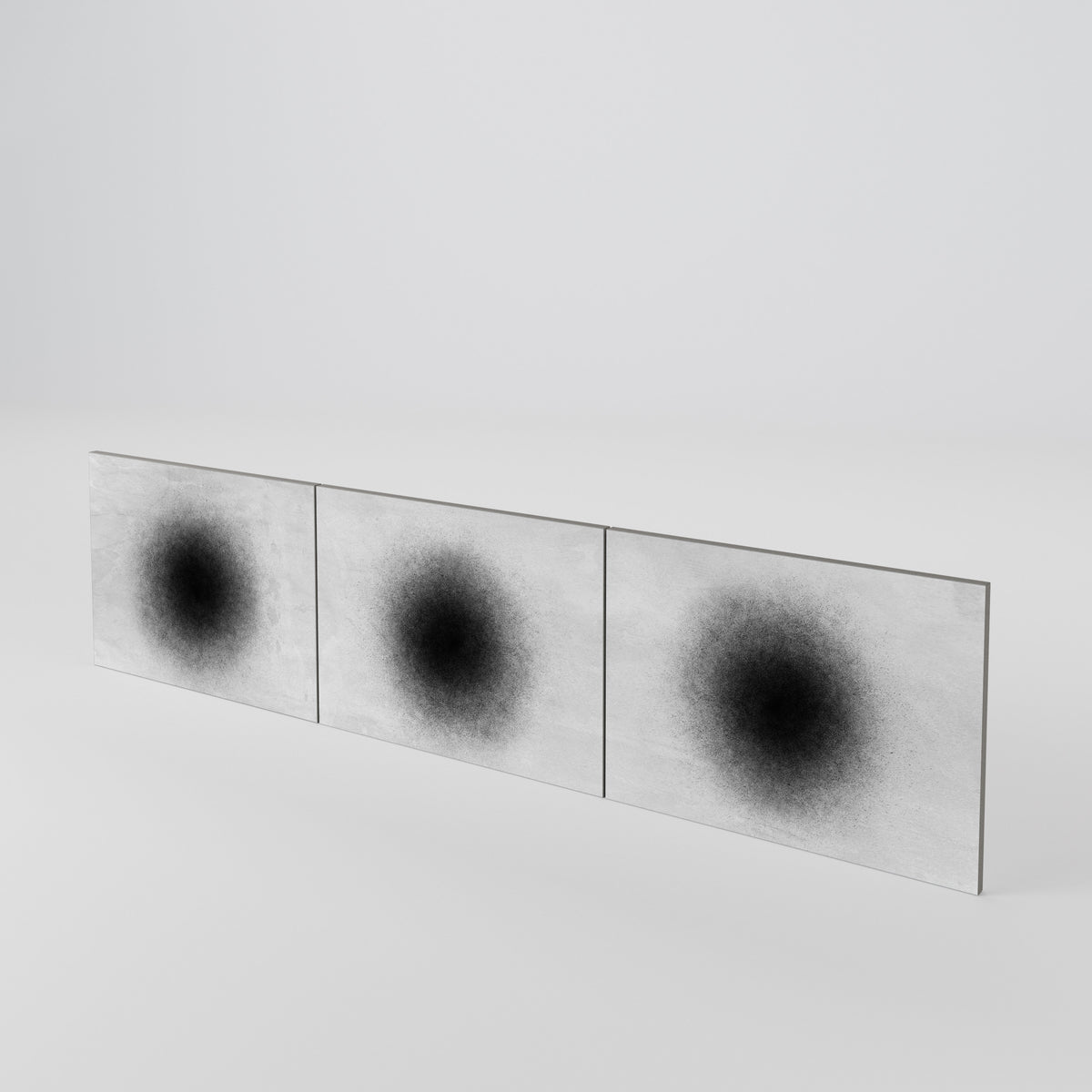 BLACK HOLE Juego de 3 puertas para mueble de TV