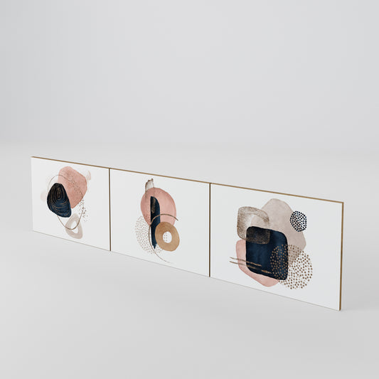 COLORFUL SHAPES Juego de 3 puertas para mueble de TV