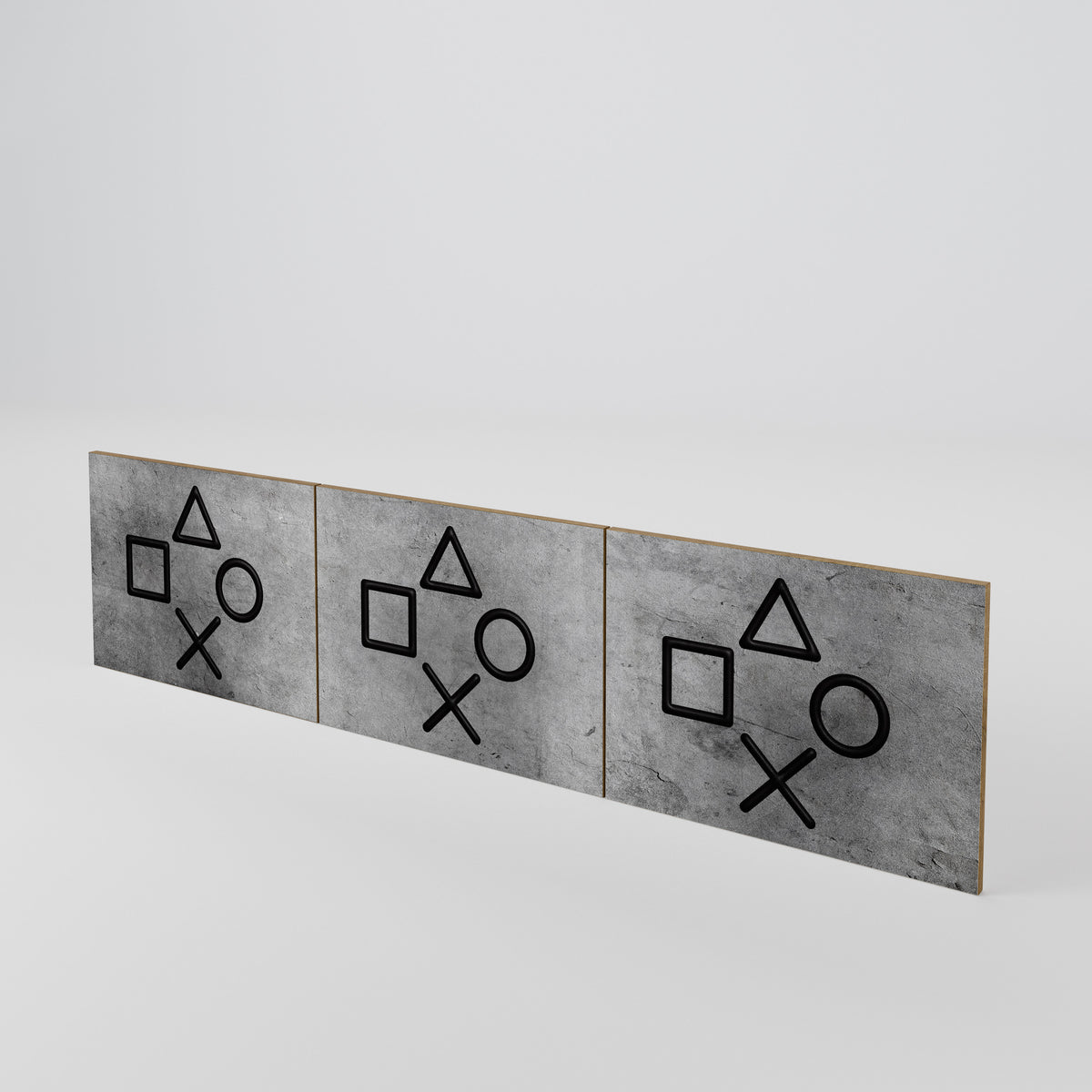 GAMER CHOICE Juego de 3 puertas para mueble de TV