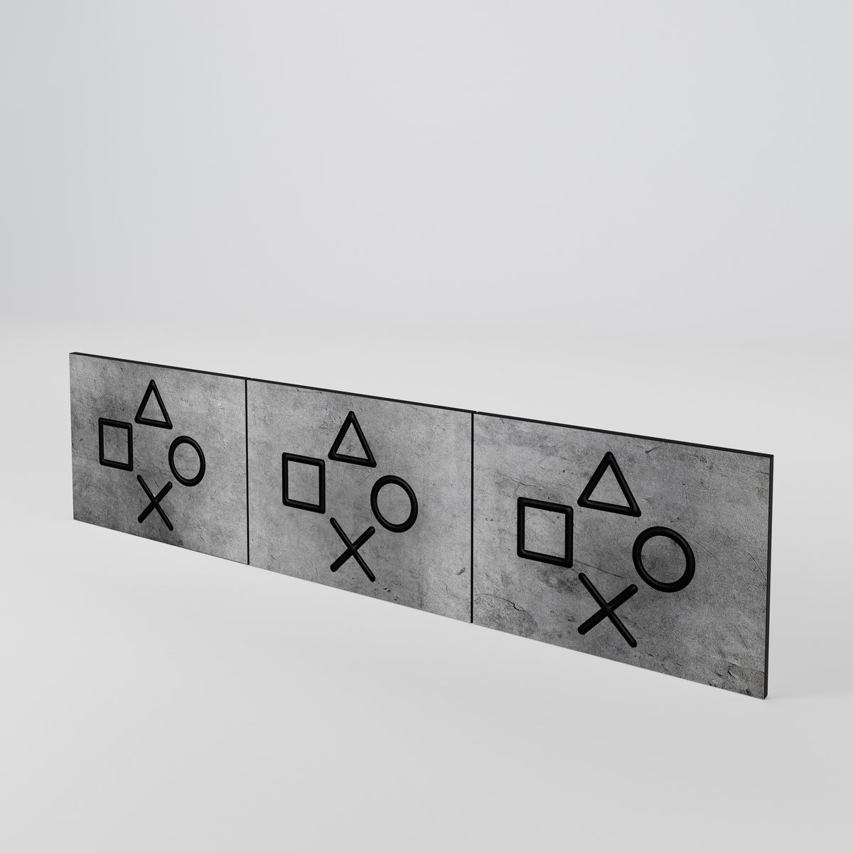GAMER CHOICE Juego de 3 puertas para mueble de TV