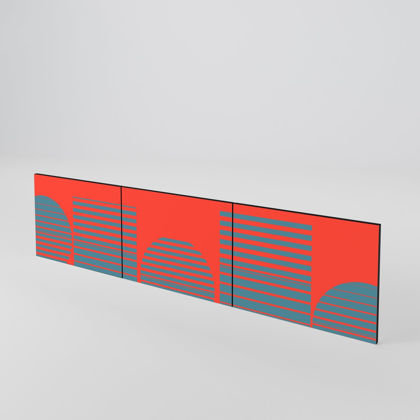 RISING GEOMETRY STARS Juego de 3 puertas para mueble de TV