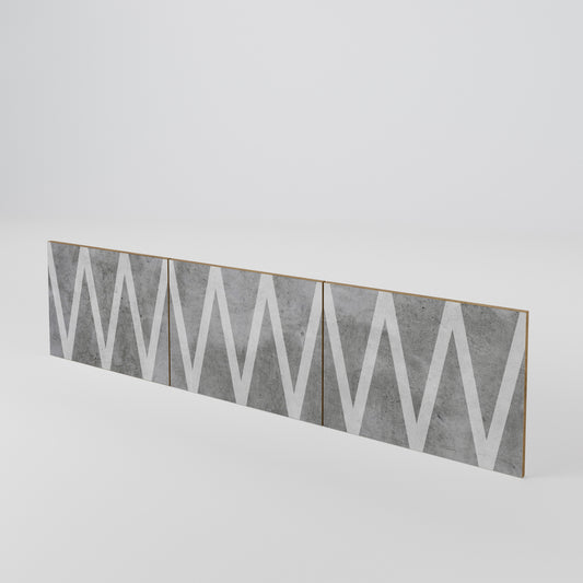 SOLID ZIG ZAG Juego de 3 puertas para mueble de TV