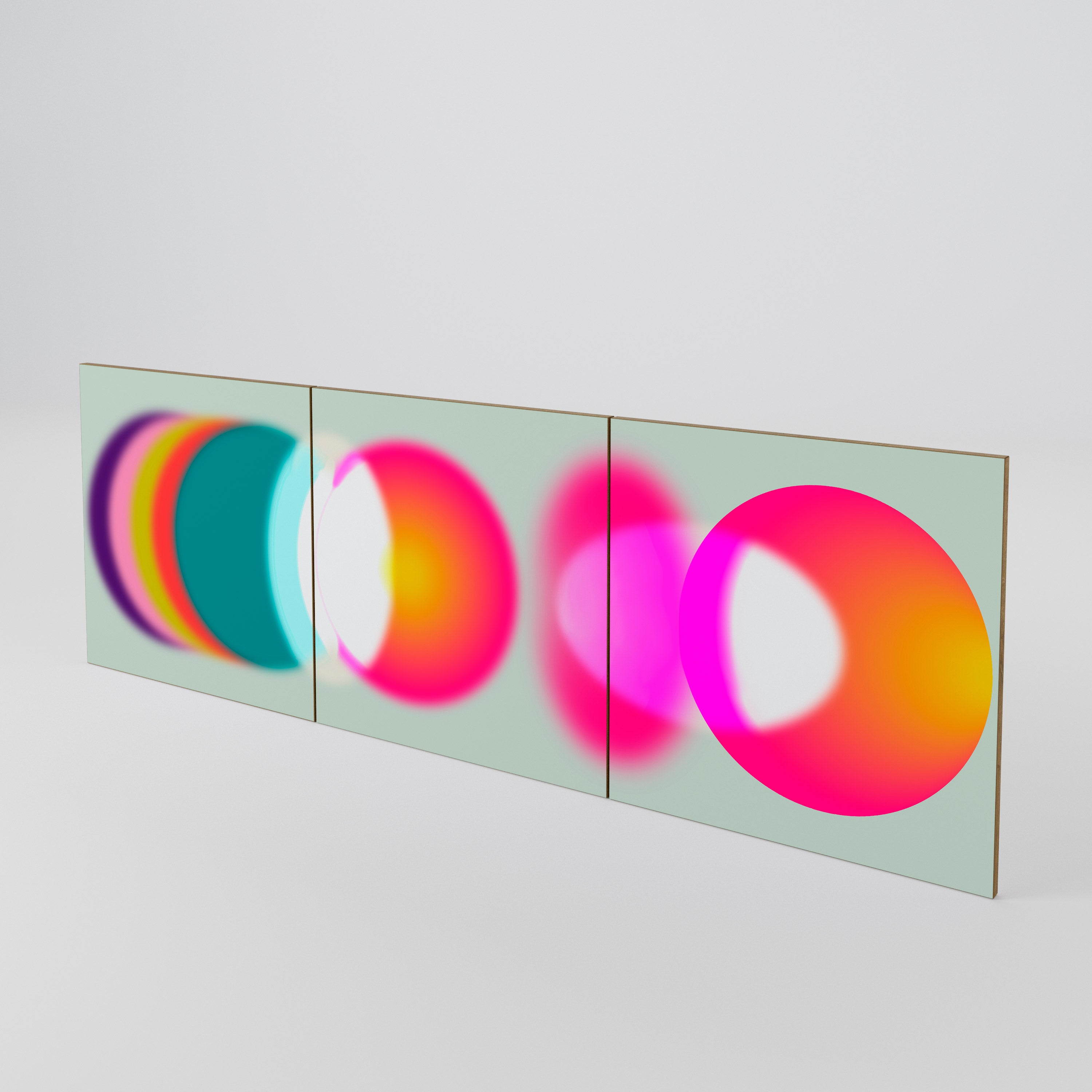 SYMPHONY OF COLORS 3-Piece Sideboard Door Set