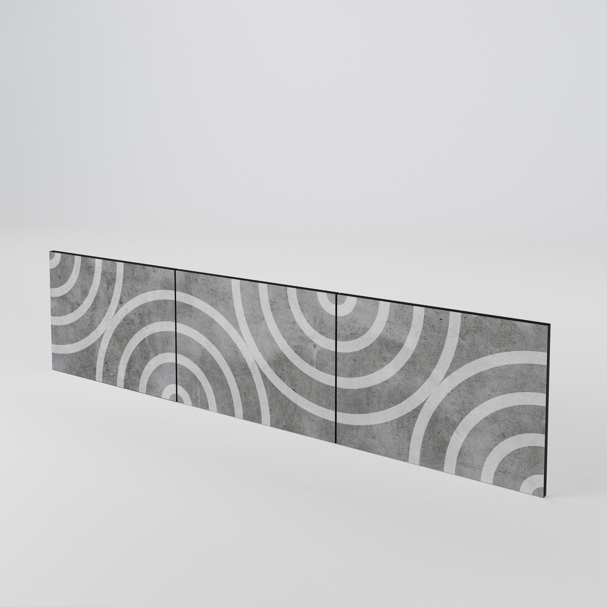 CIRCLE CONCRETE Juego de 3 puertas para mueble de TV