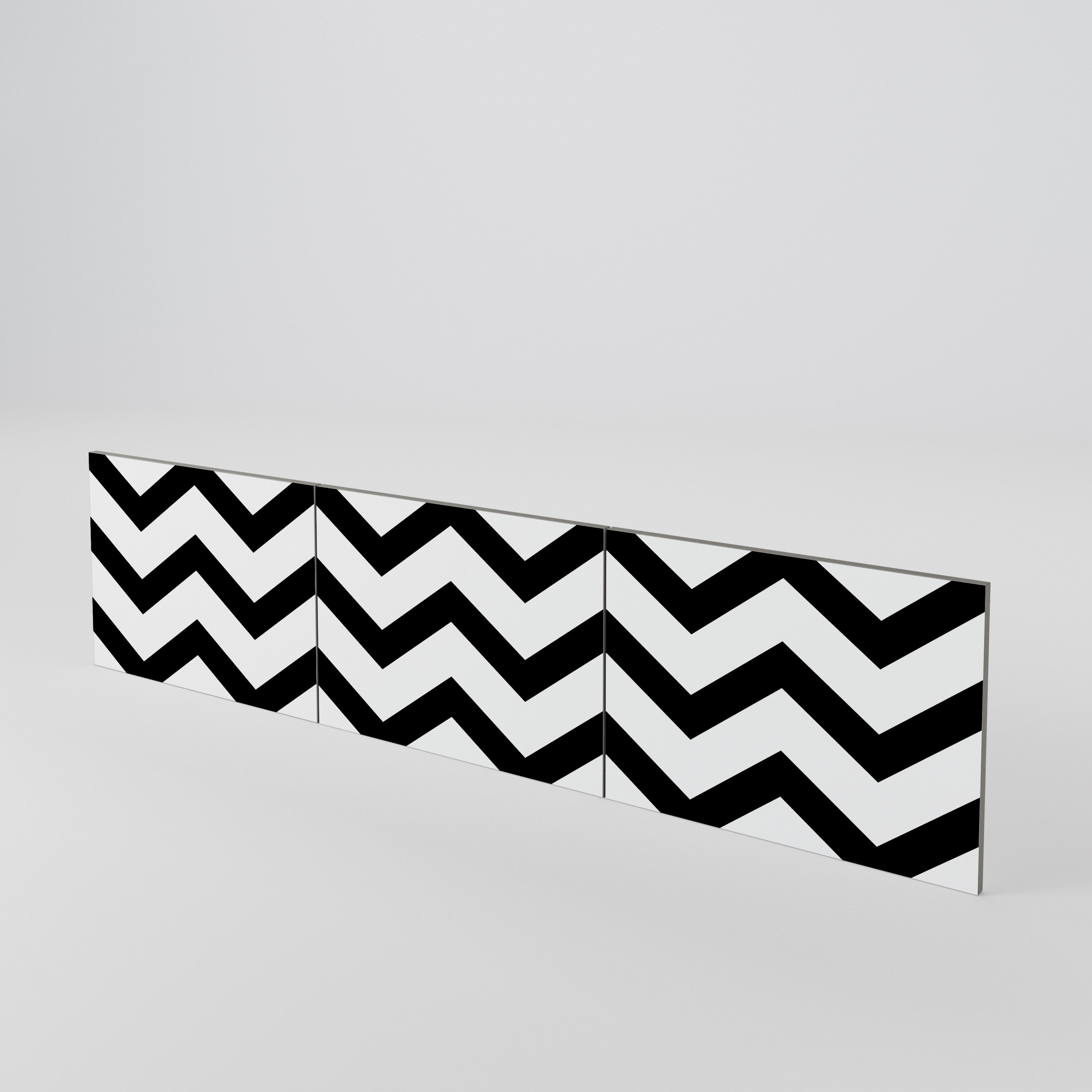 CLASSIC ZIG ZAG Juego de 3 puertas para mueble de TV
