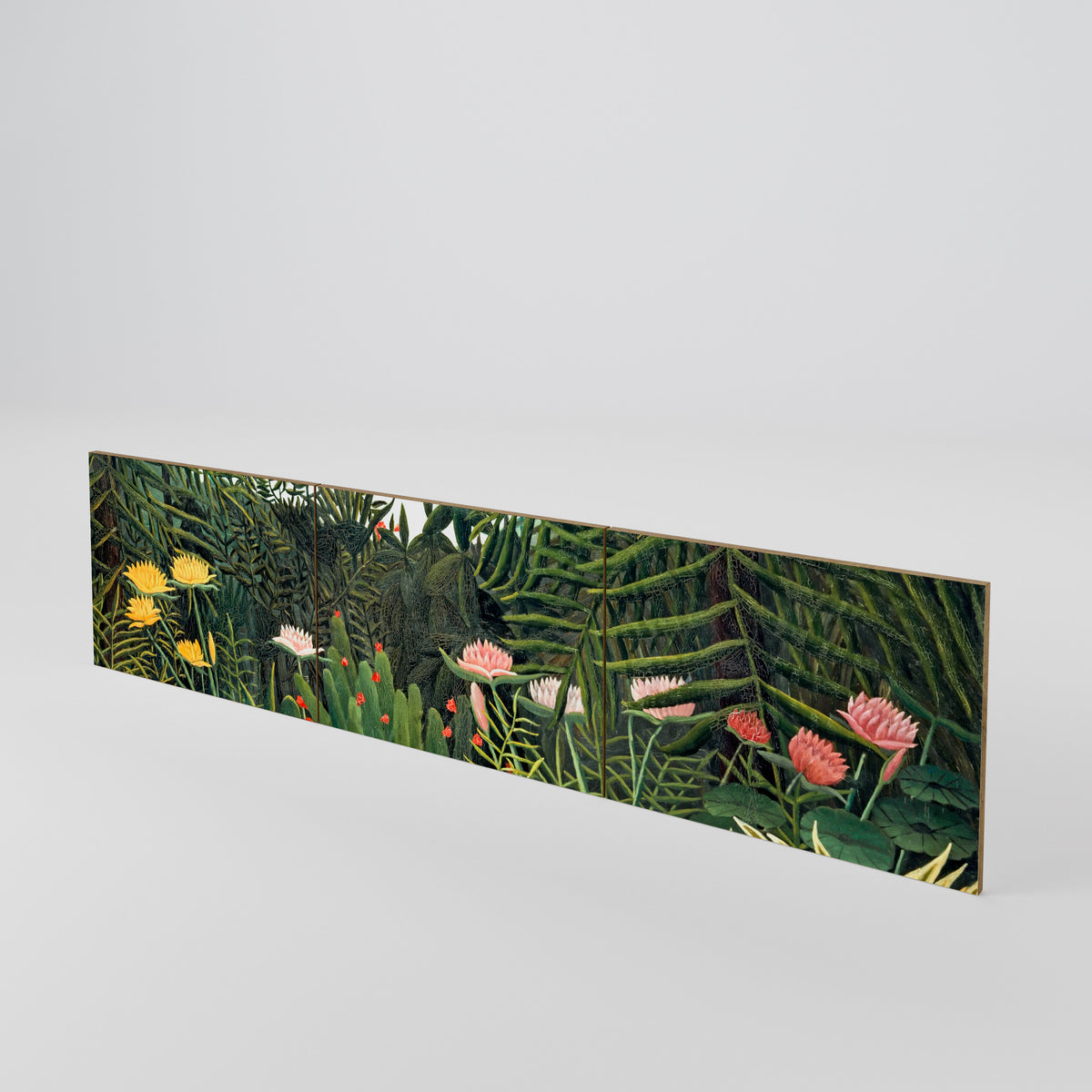 VIRGIN FOREST WITH SUNSET Juego de 3 puertas para mueble de TV