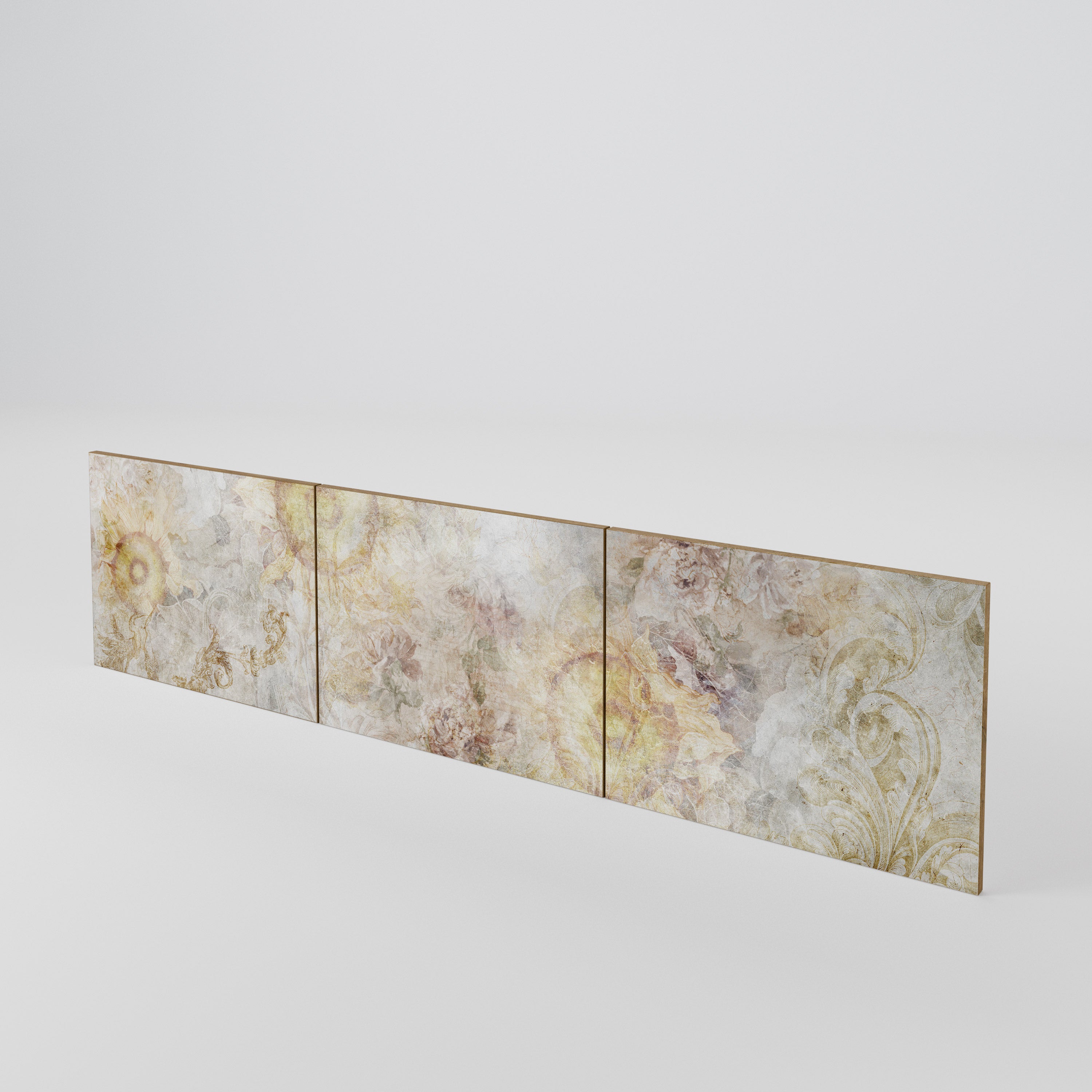 SUNFLOWER BLUR Juego de 3 puertas para mueble de TV