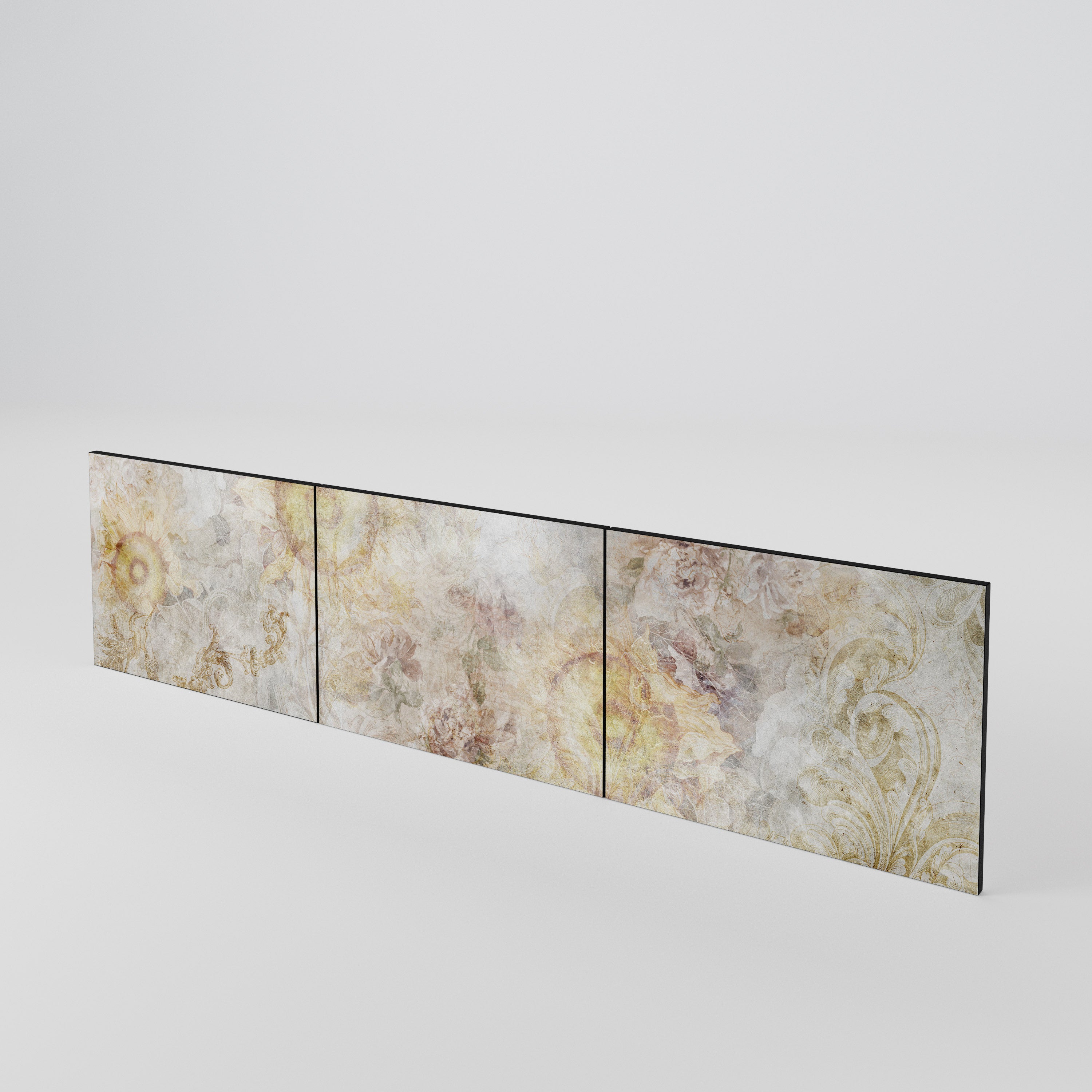 SUNFLOWER BLUR Juego de 3 puertas para mueble de TV