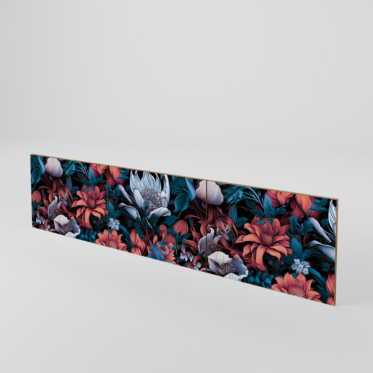 ETHEREAL BLOSSOMS Juego de 3 puertas para mueble de TV
