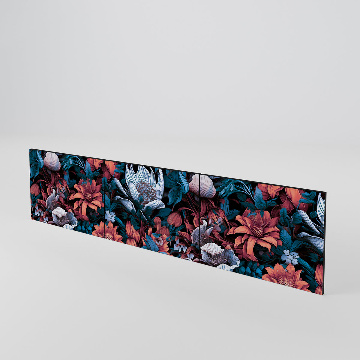 ETHEREAL BLOSSOMS Juego de 3 puertas para mueble de TV