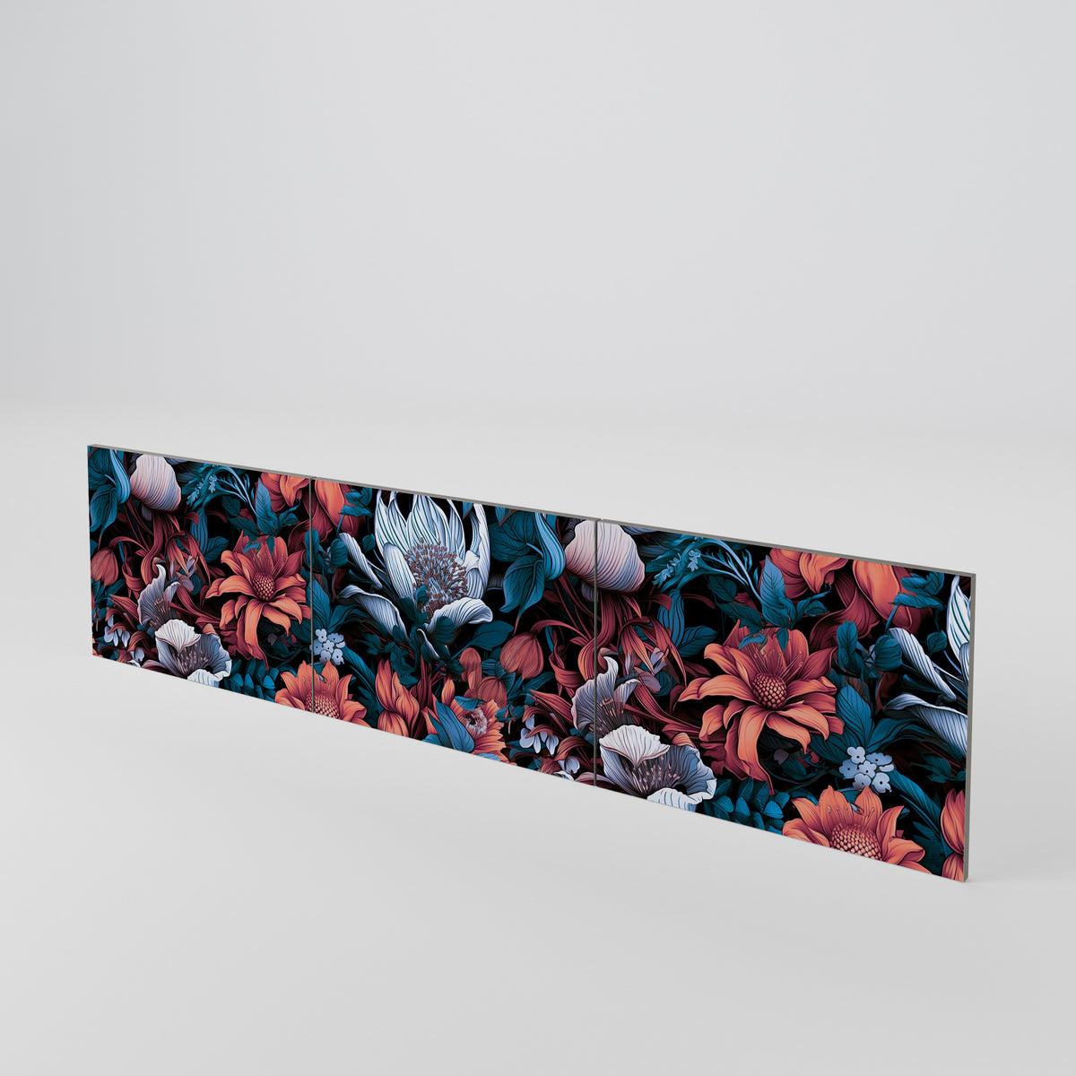 ETHEREAL BLOSSOMS Juego de 3 puertas para mueble de TV