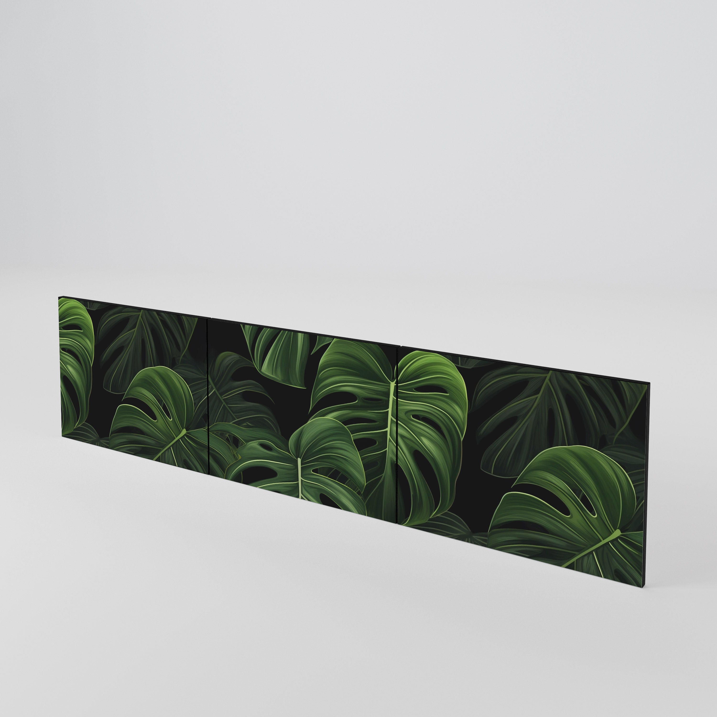 INFINITE MONSTERA Juego de 3 puertas para mueble de TV