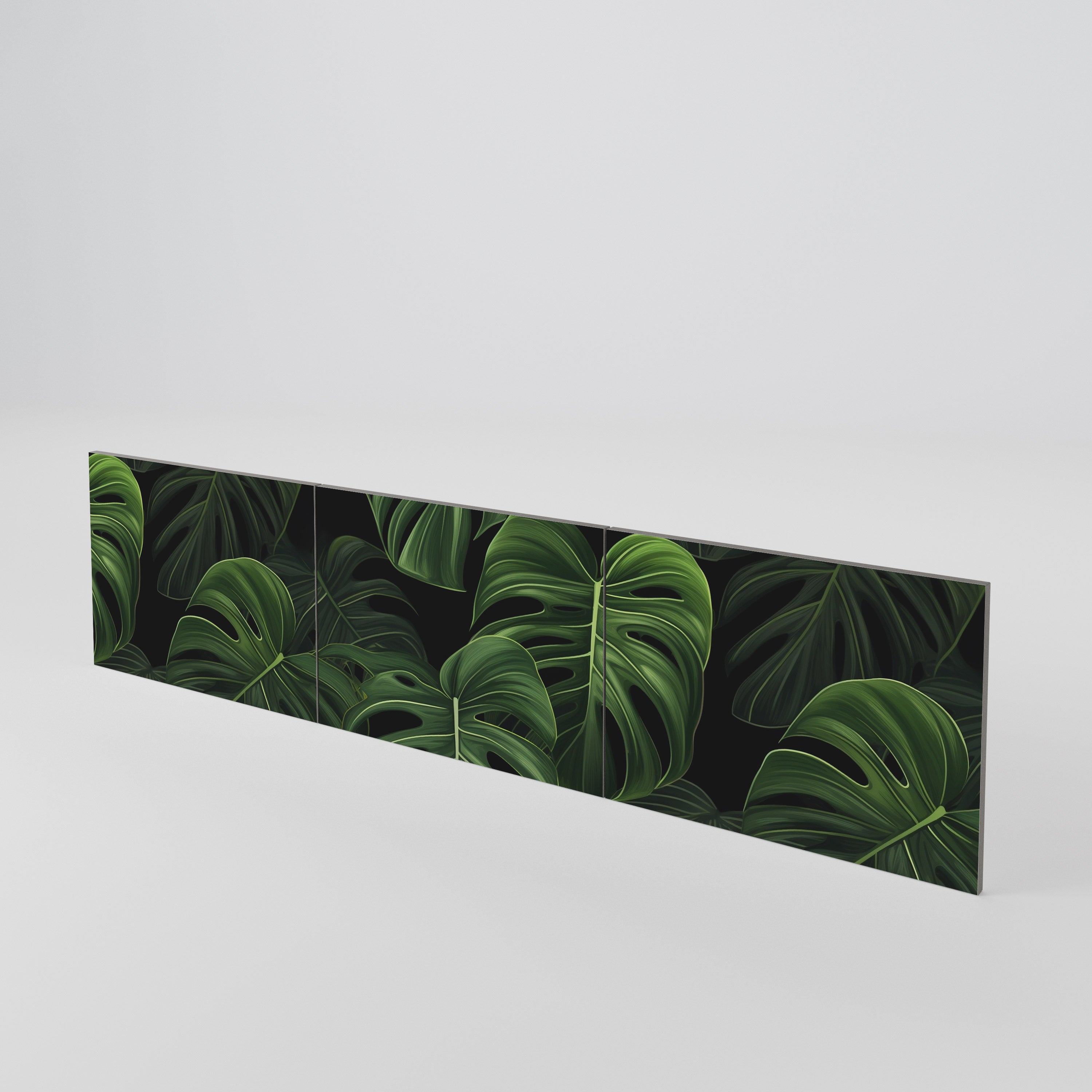 INFINITE MONSTERA Juego de 3 puertas para mueble de TV