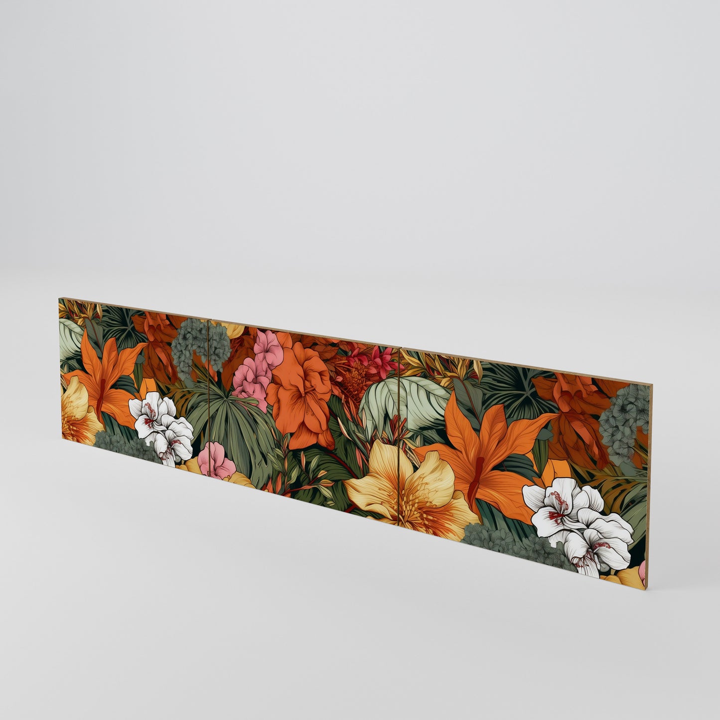 RADIANT FLORA Juego de 3 puertas para mueble de TV