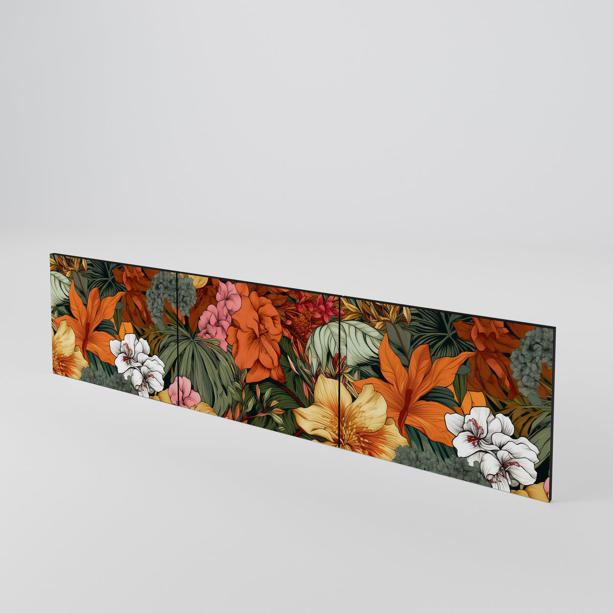 RADIANT FLORA Juego de 3 puertas para mueble de TV