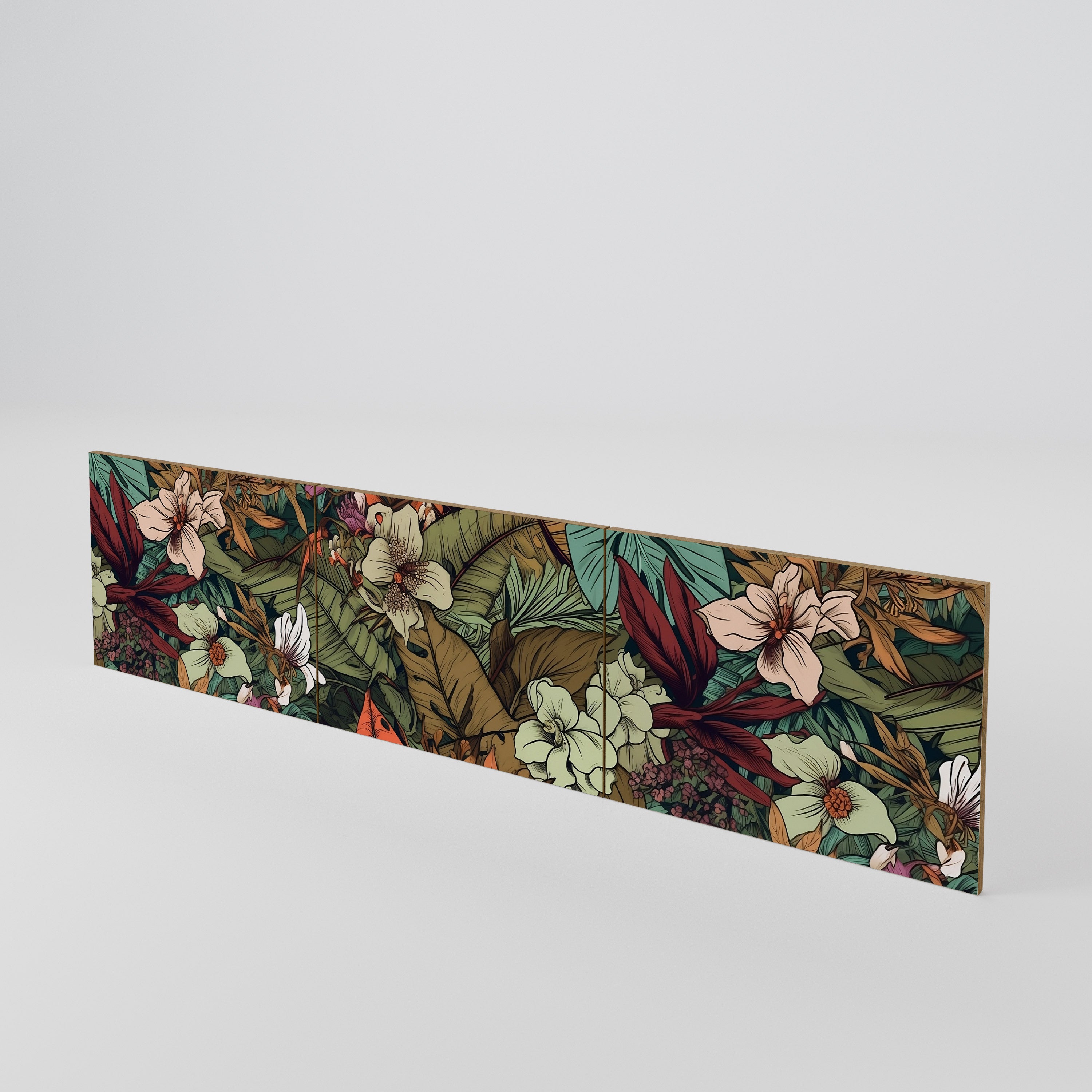 BOTANICAL EMERGENCE Juego de 3 puertas para mueble de TV