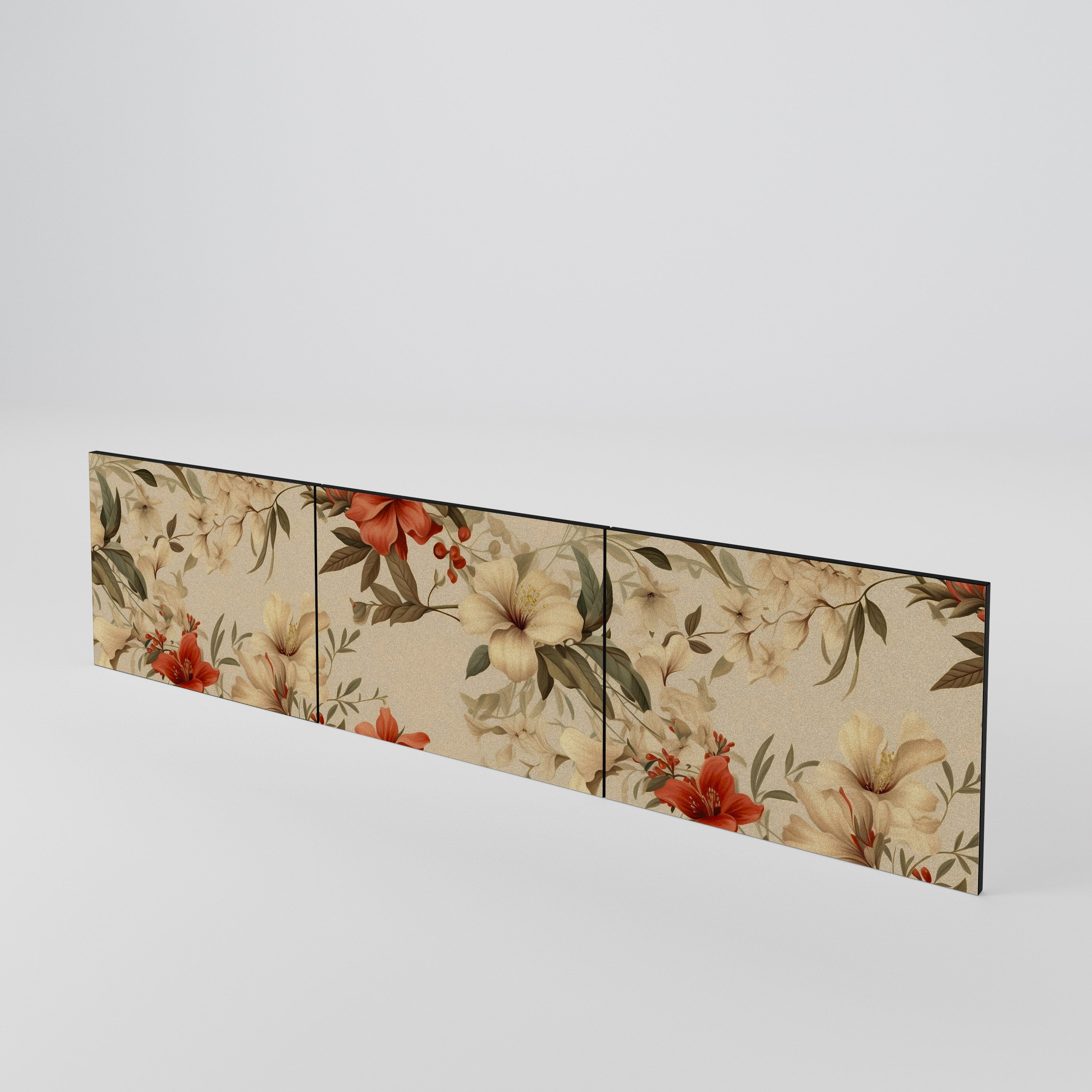 BLOOMING HARMONY Juego de 3 puertas para mueble de TV