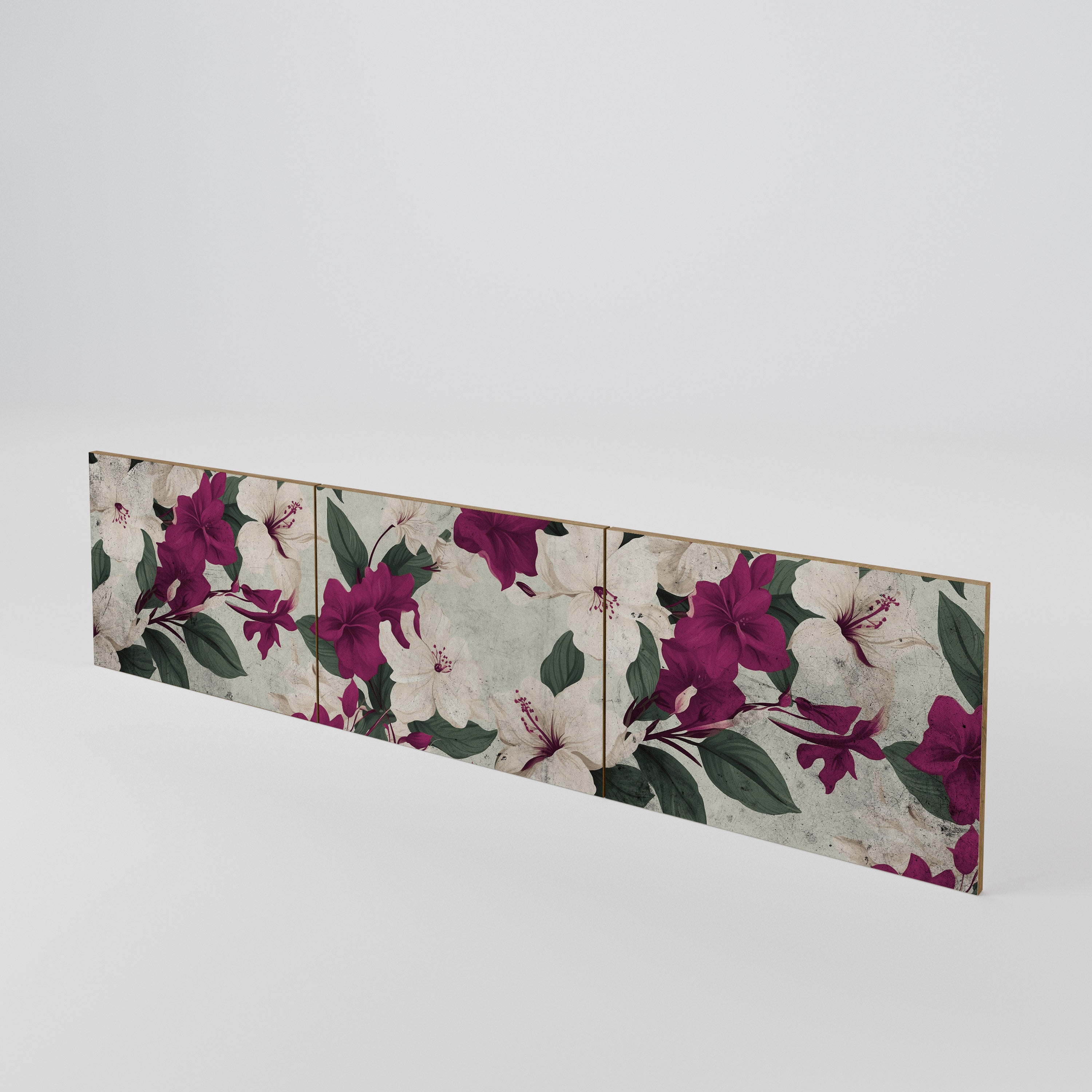 FLOWERET DREAM Juego de 3 puertas para mueble de TV