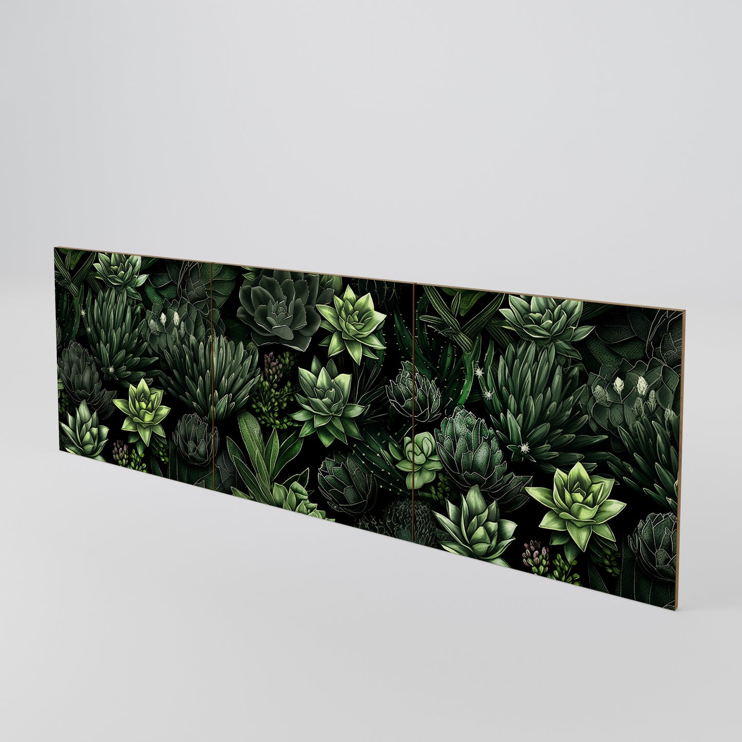 SUCCULENT JUNGLE Juego de 3 puertas para aparador