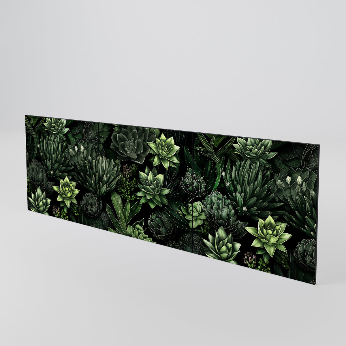 SUCCULENT JUNGLE Juego de 3 puertas para aparador
