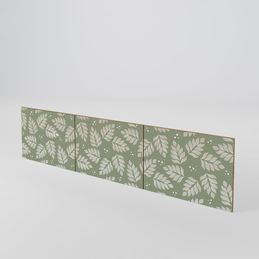 LEAVES ON GREEN Juego de 3 puertas para mueble de TV
