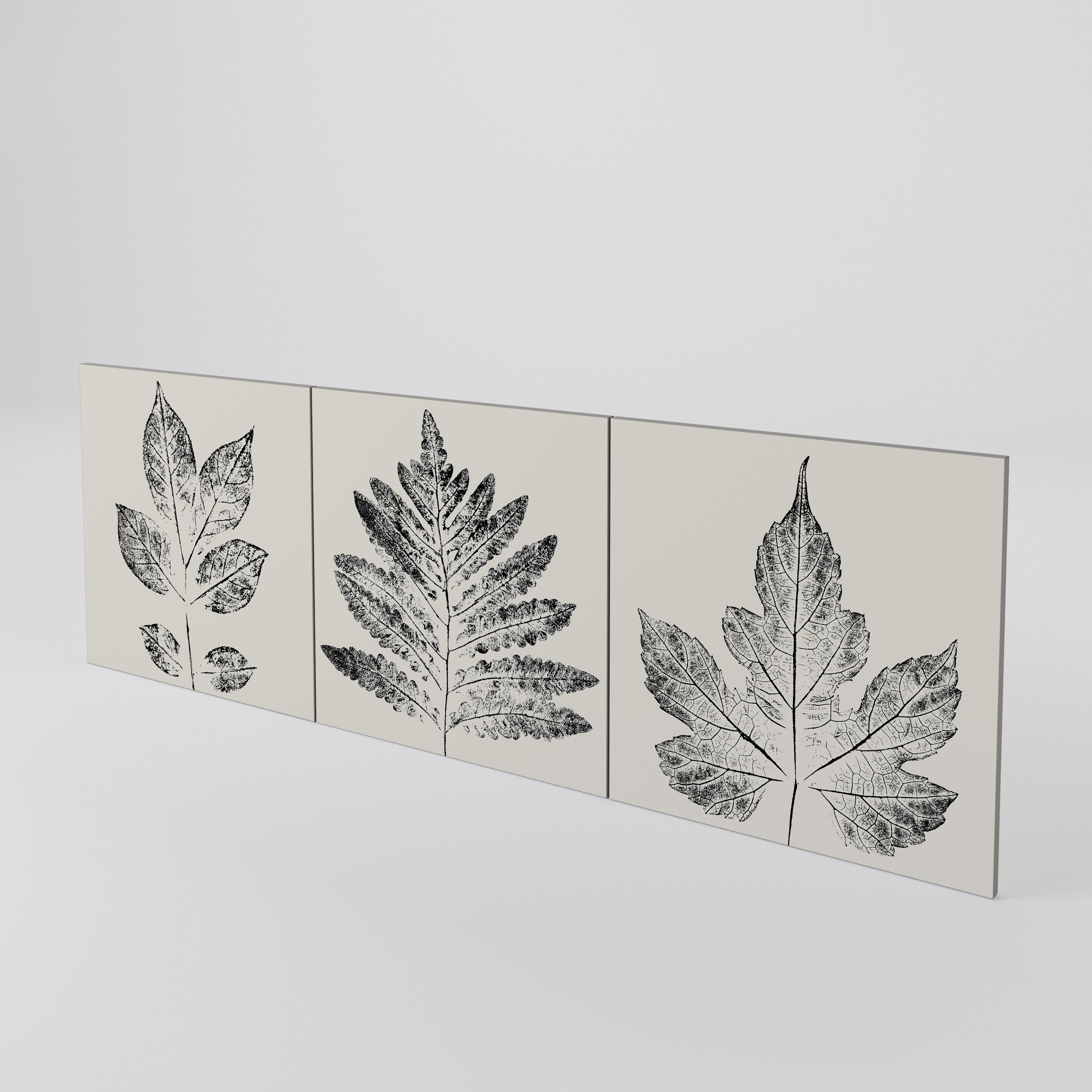 LEAFY STAMPS 3-Piece Sideboard Door Set